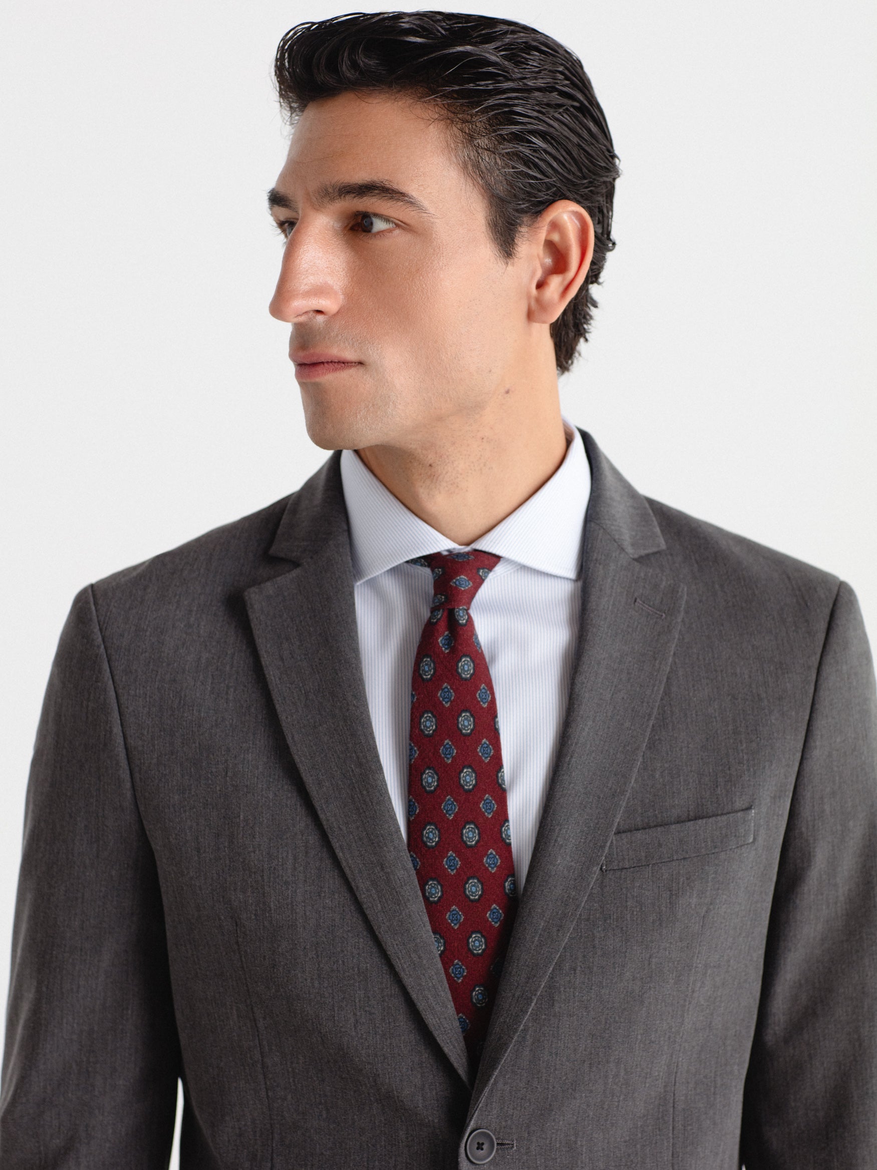 Americana de traje skinny fit liso