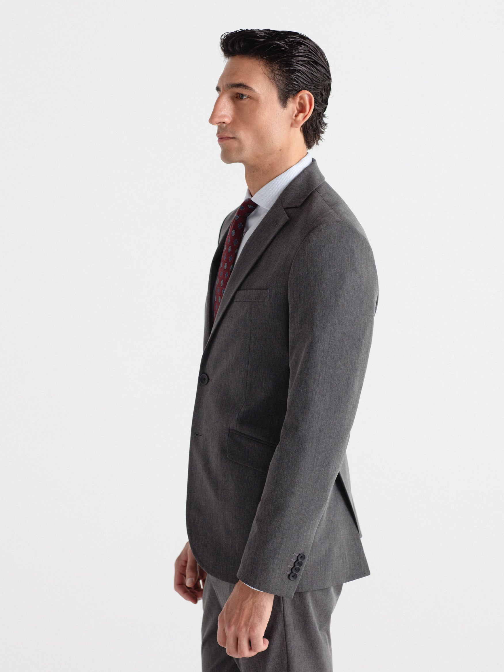 Americana de traje skinny fit liso