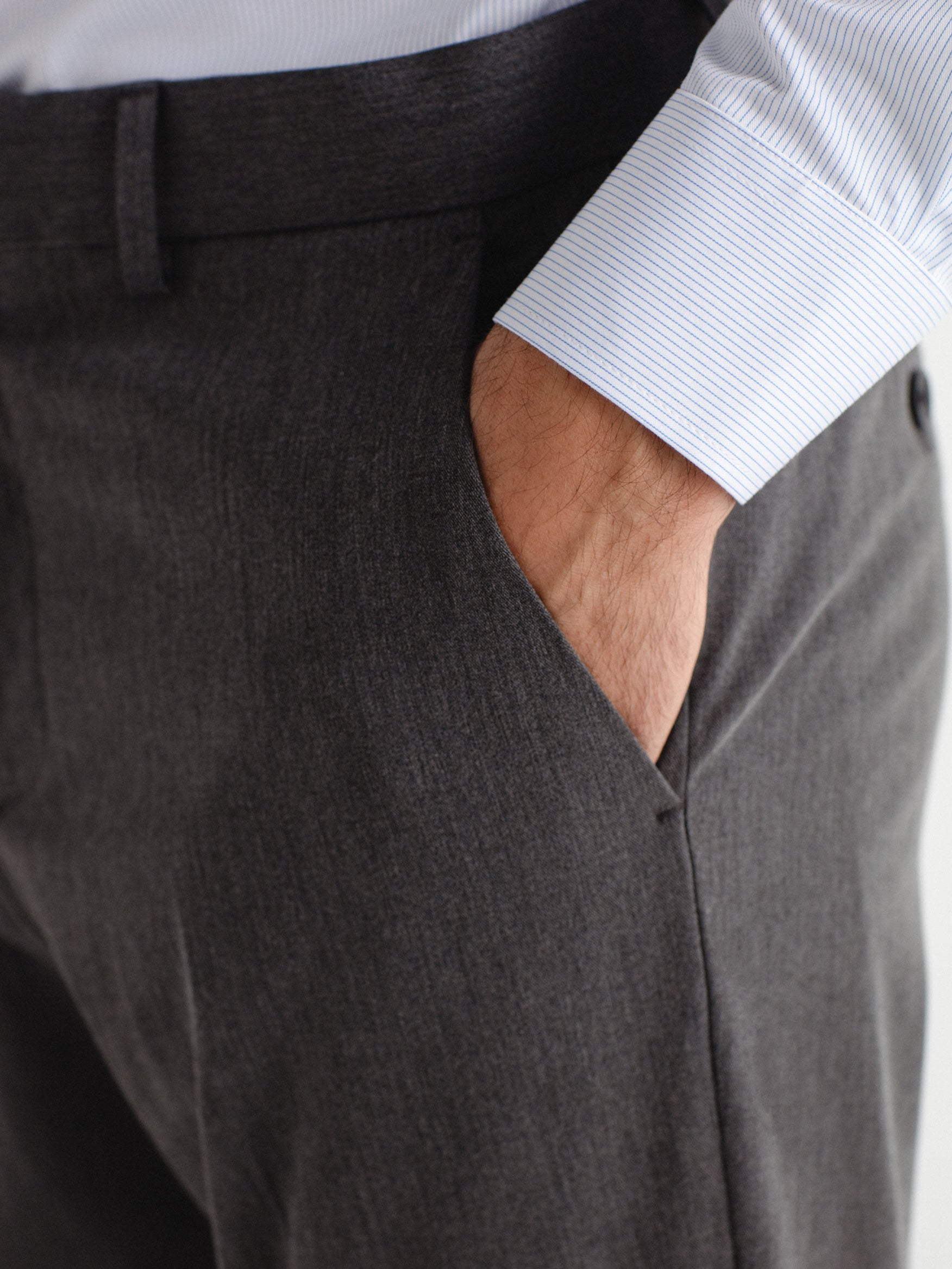 Plain skinny fit suit trousers