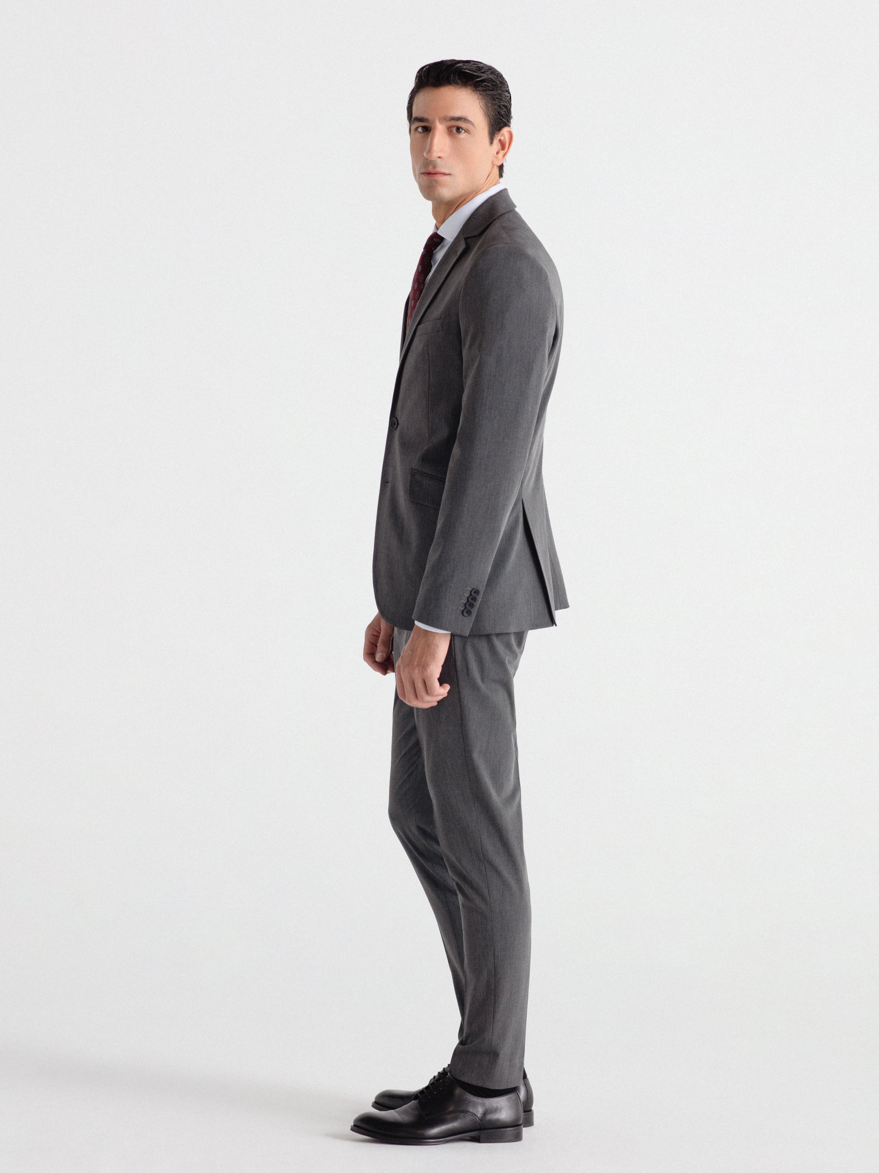 Plain skinny fit suit trousers