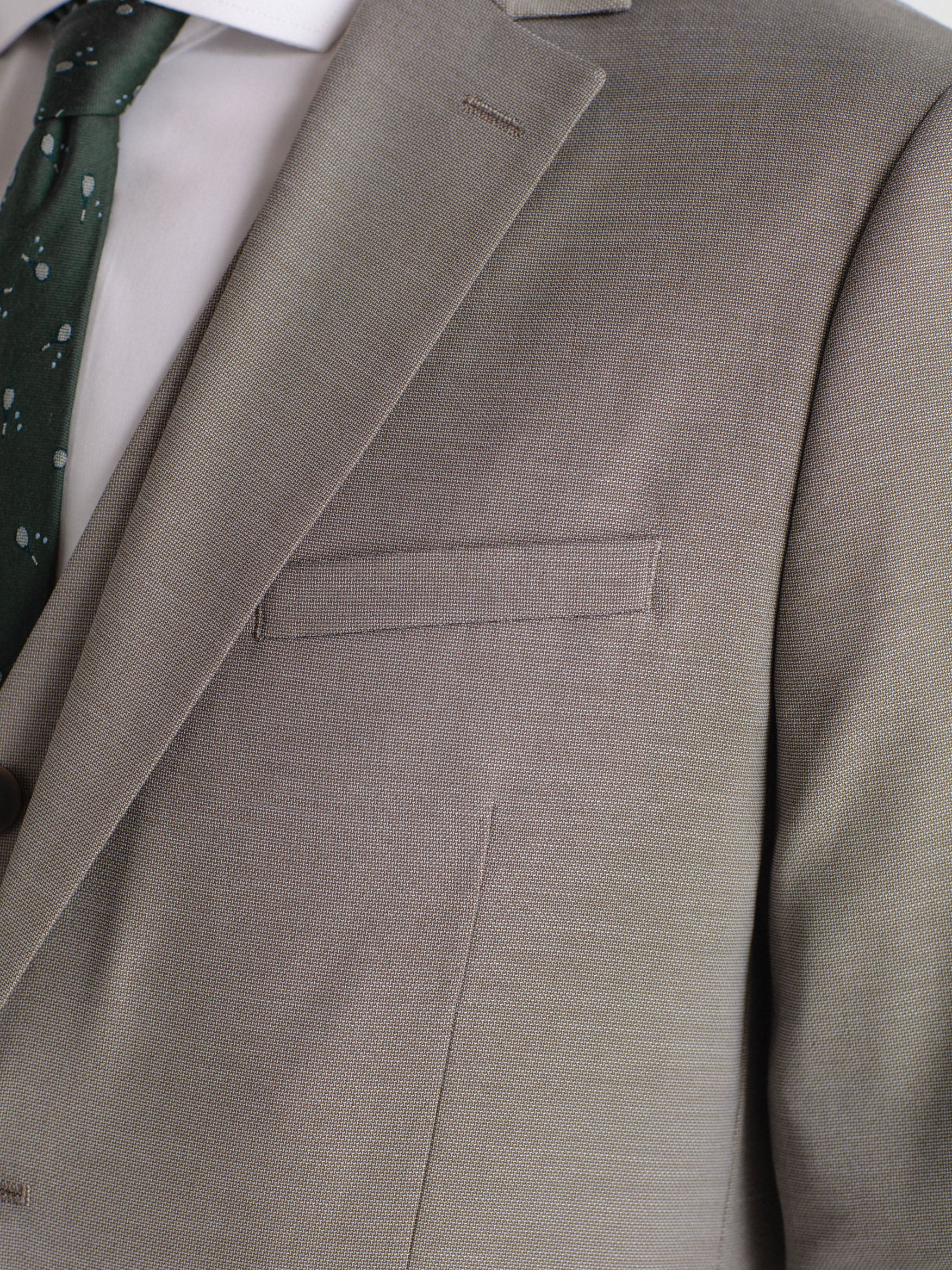 Americana traje slim fit falso liso