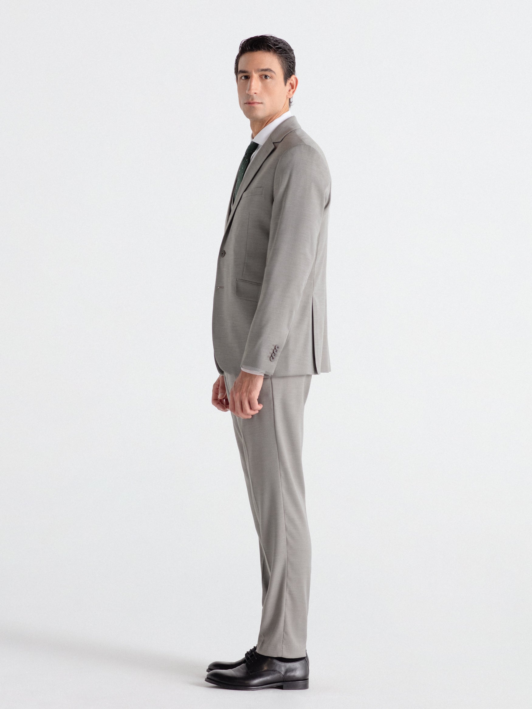 Pantalón traje falso liso