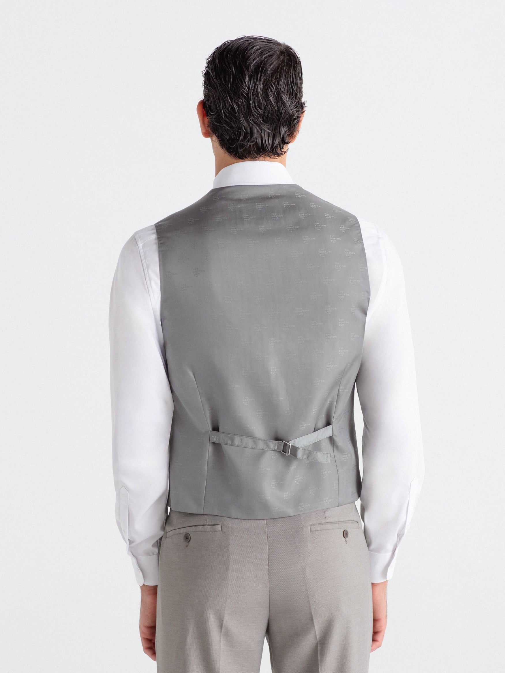 Chaleco traje falso liso