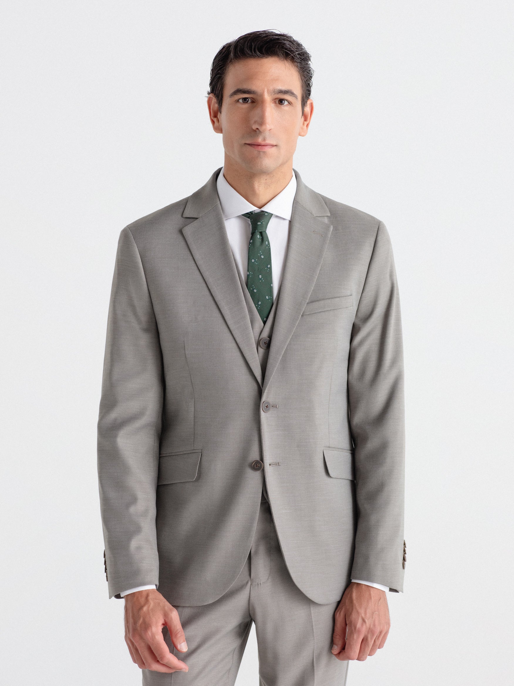 Chaleco traje falso liso