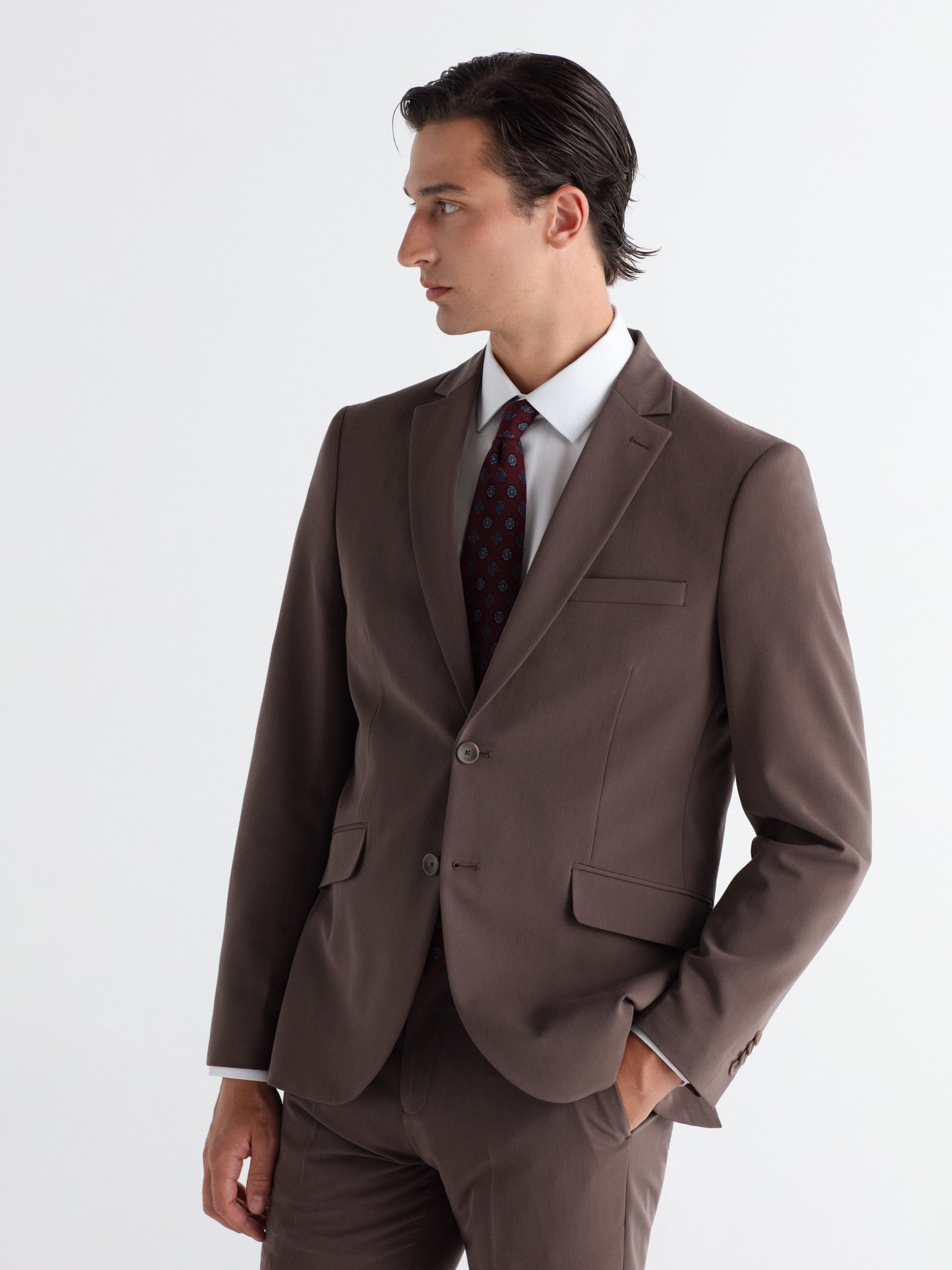 Americana traje slim fit liso