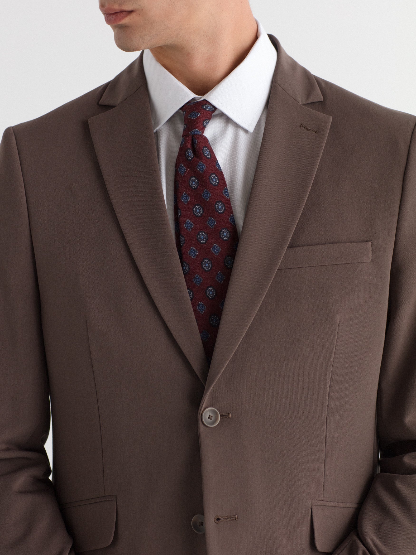 Americana traje slim fit liso