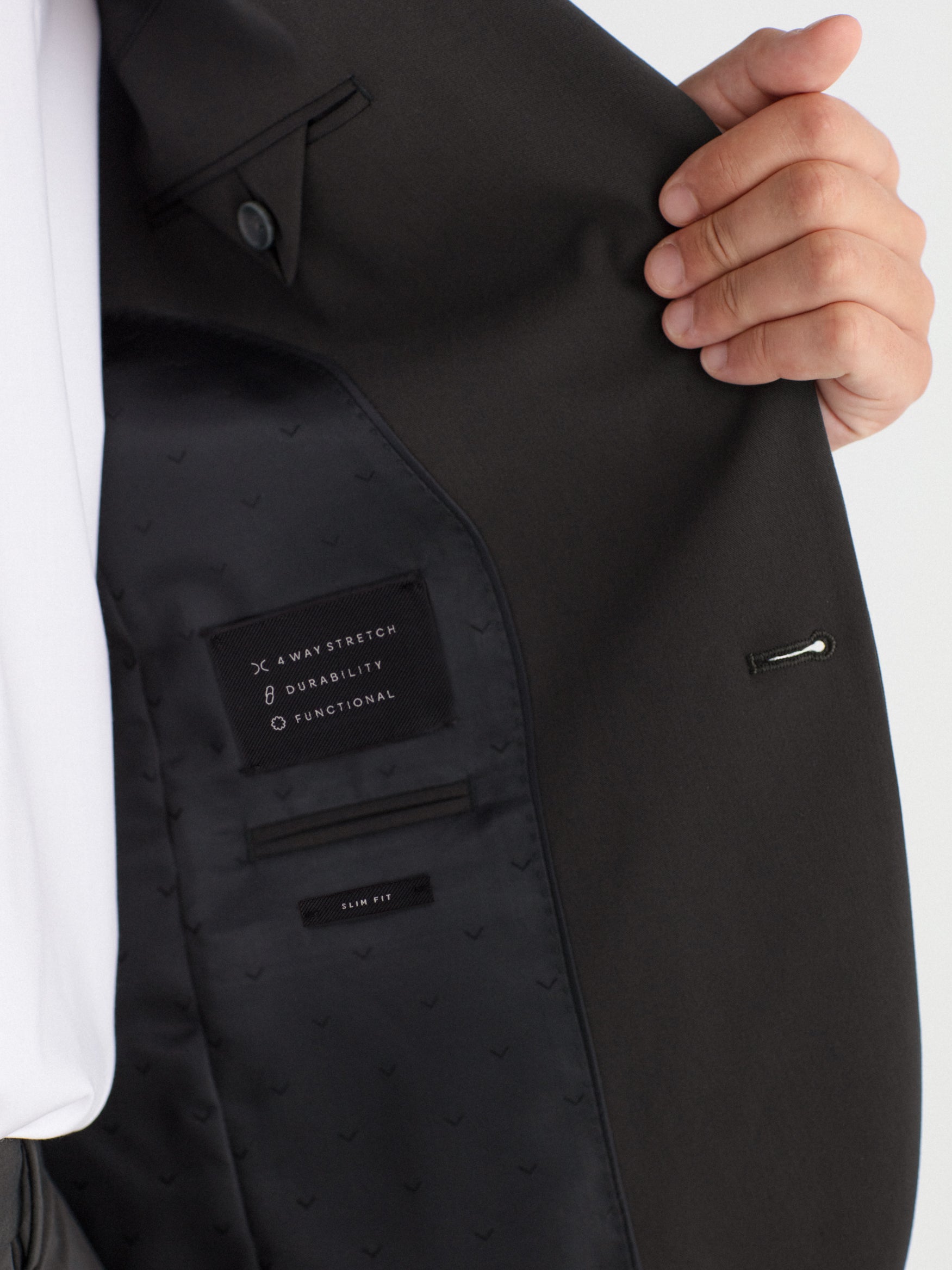 Americana traje slim fit liso