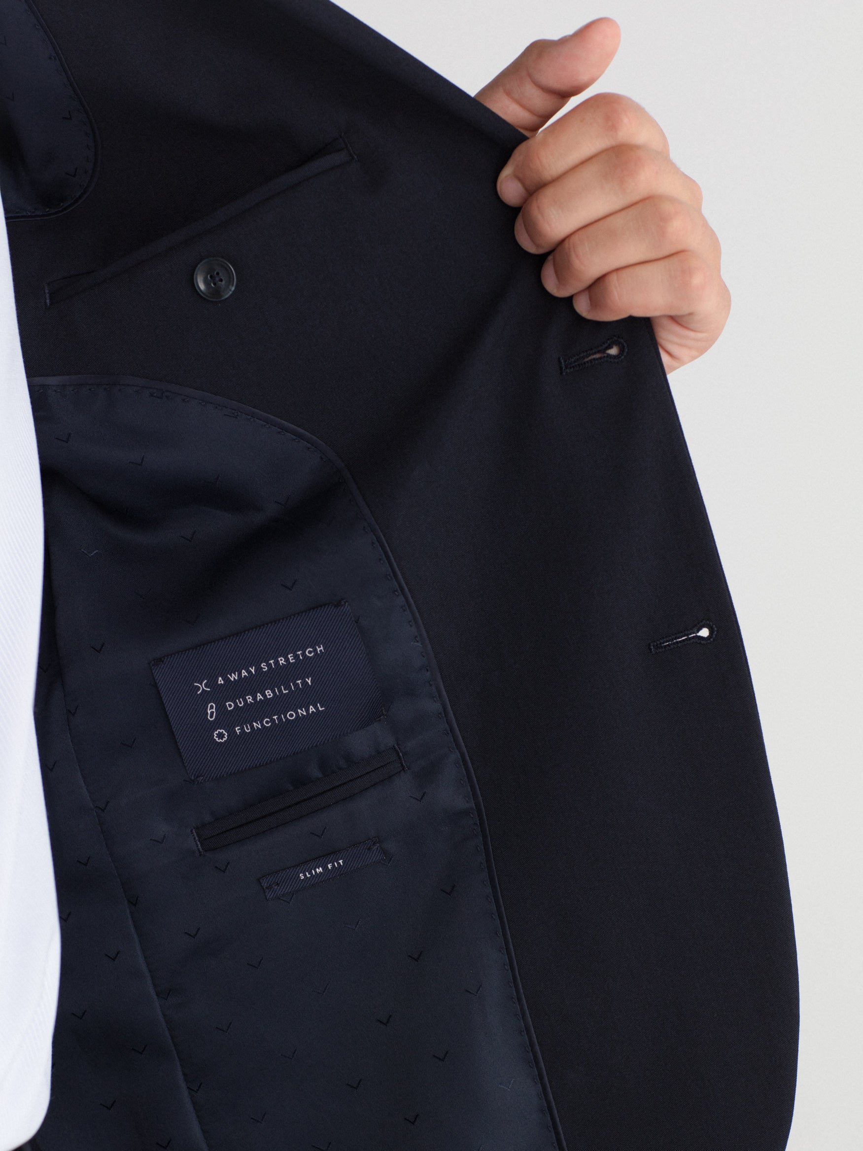 Americana traje slim fit liso