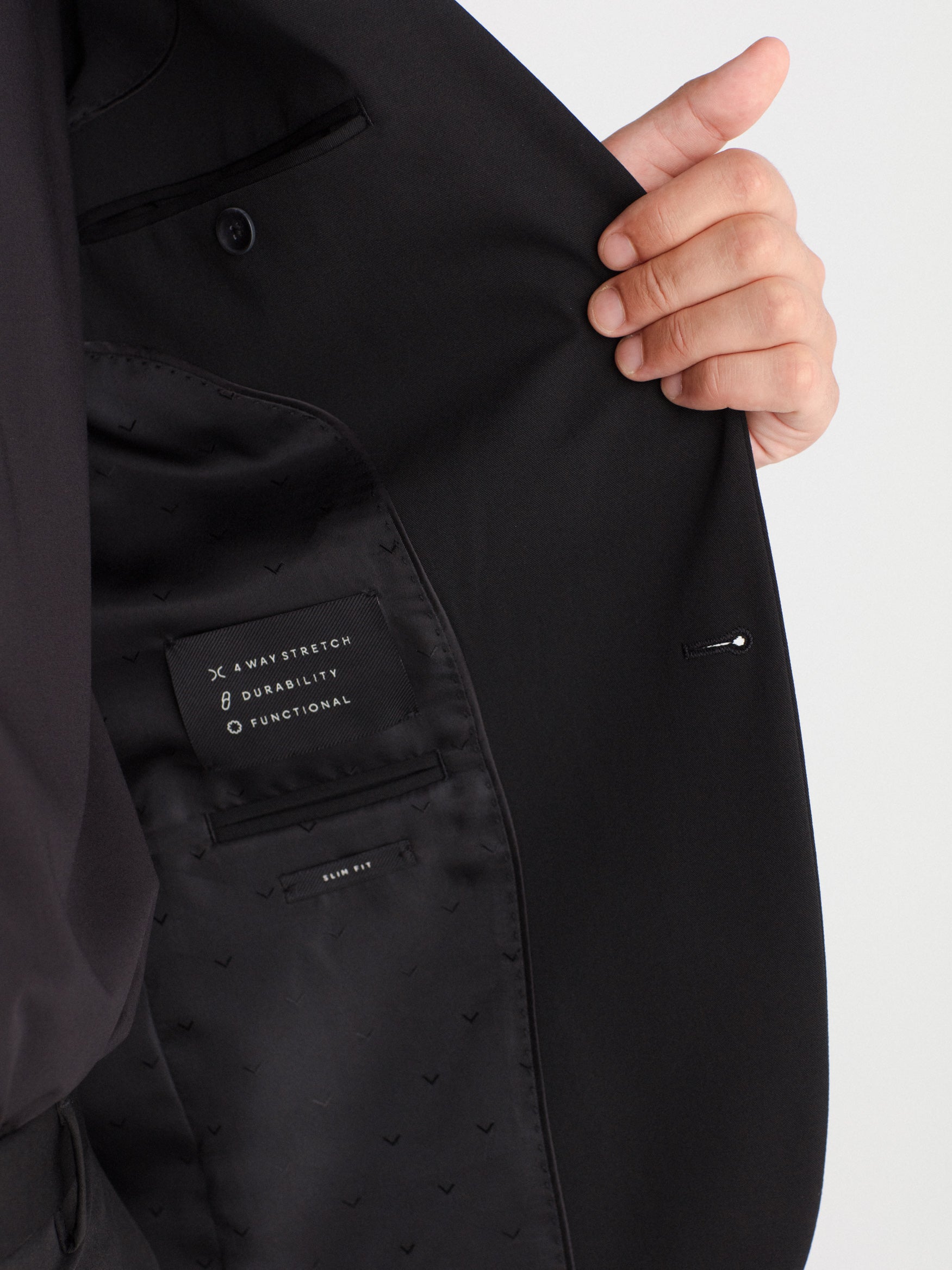 Americana traje slim fit liso