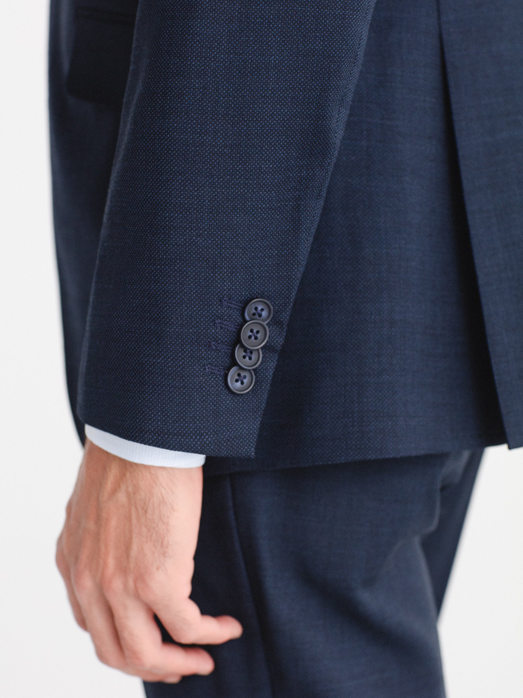 Americana slim fit lana ojo de perdiz