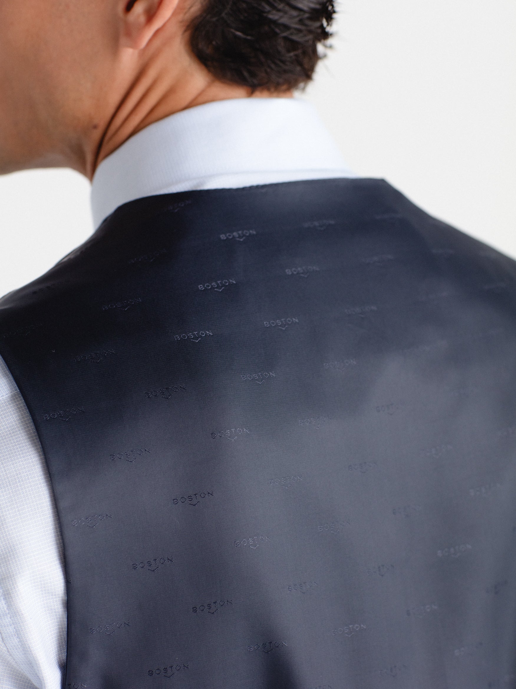 Chaleco slim fit lana ojo de perdiz