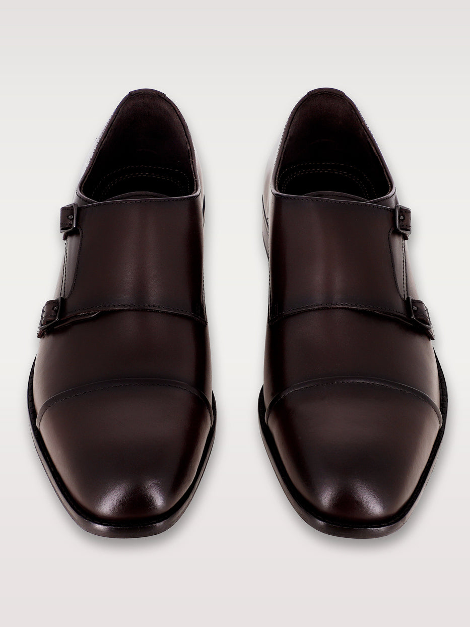 Zapato vestir clásico dos hebillas