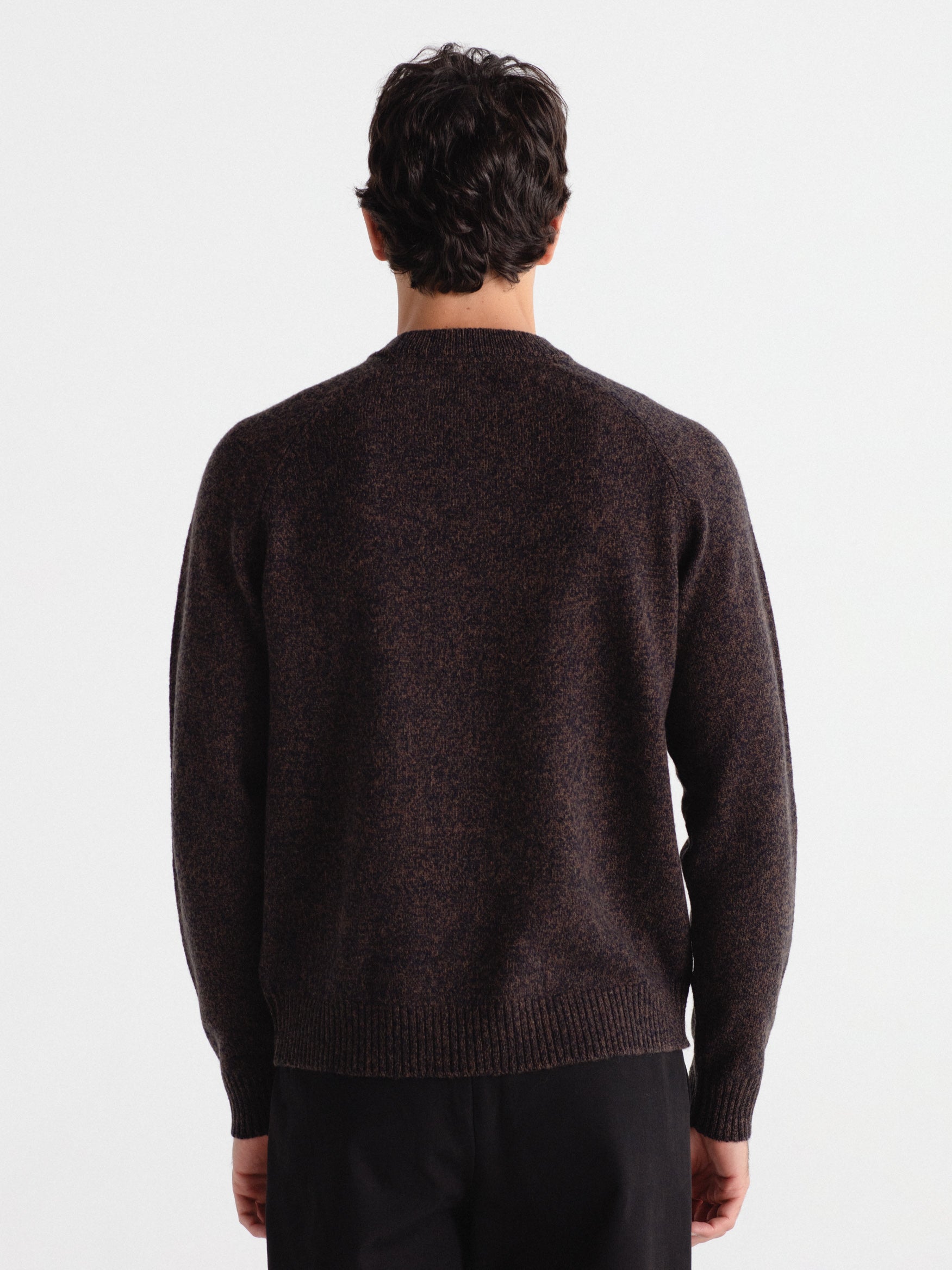 Wool box neck sweater