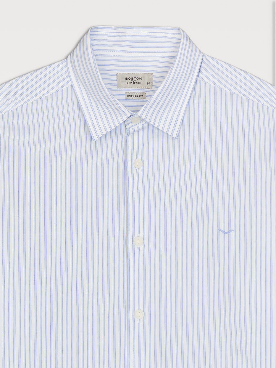 Relaxed fit striped shirt