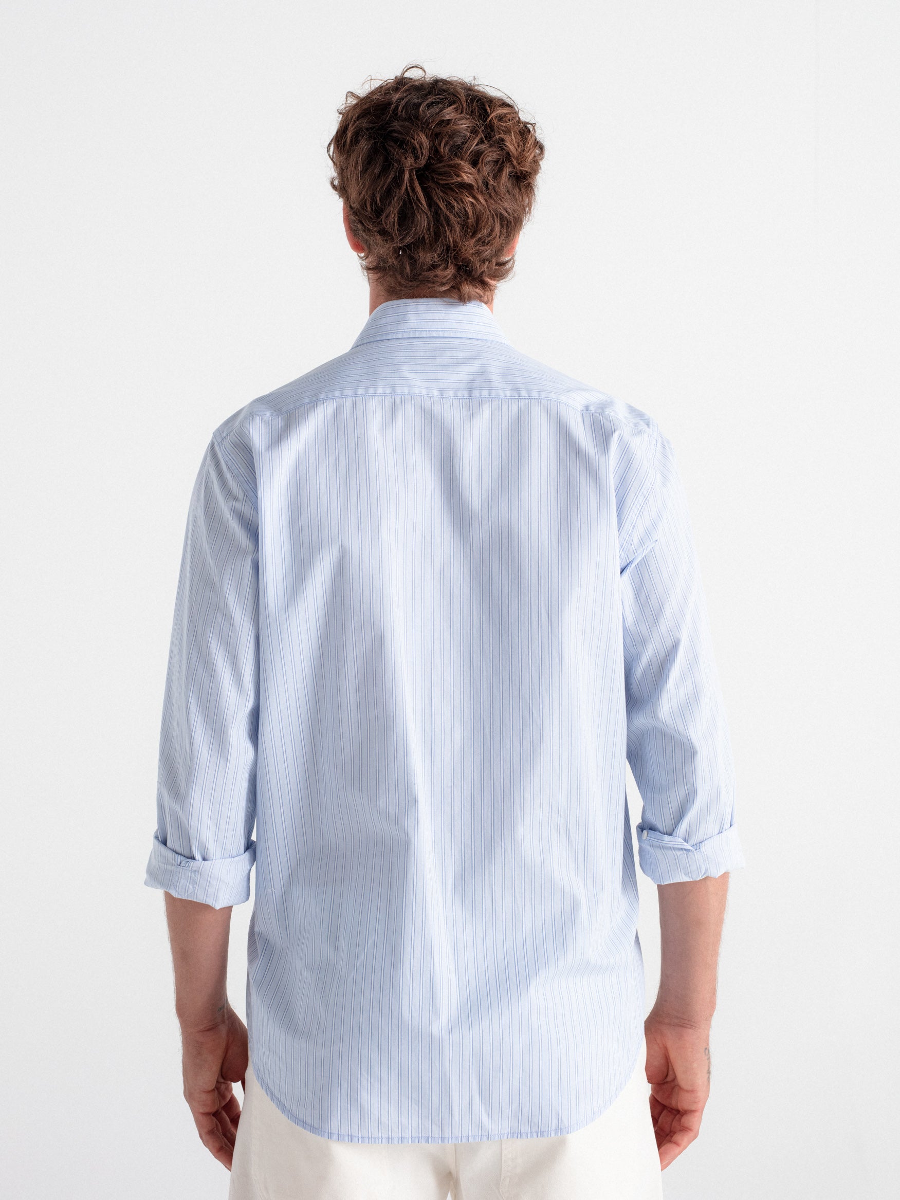 Relaxed fit striped shirt