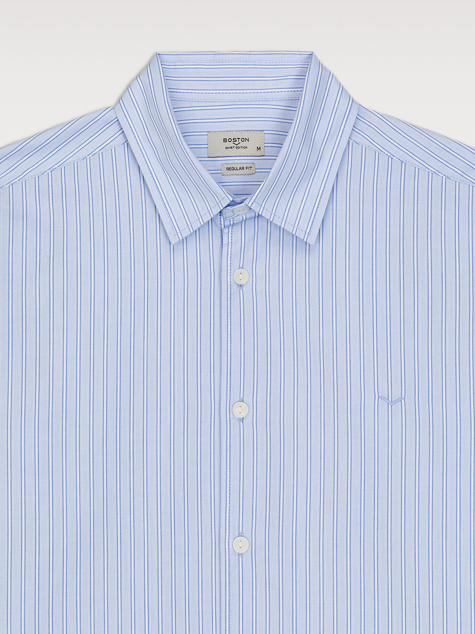 Relaxed fit striped shirt