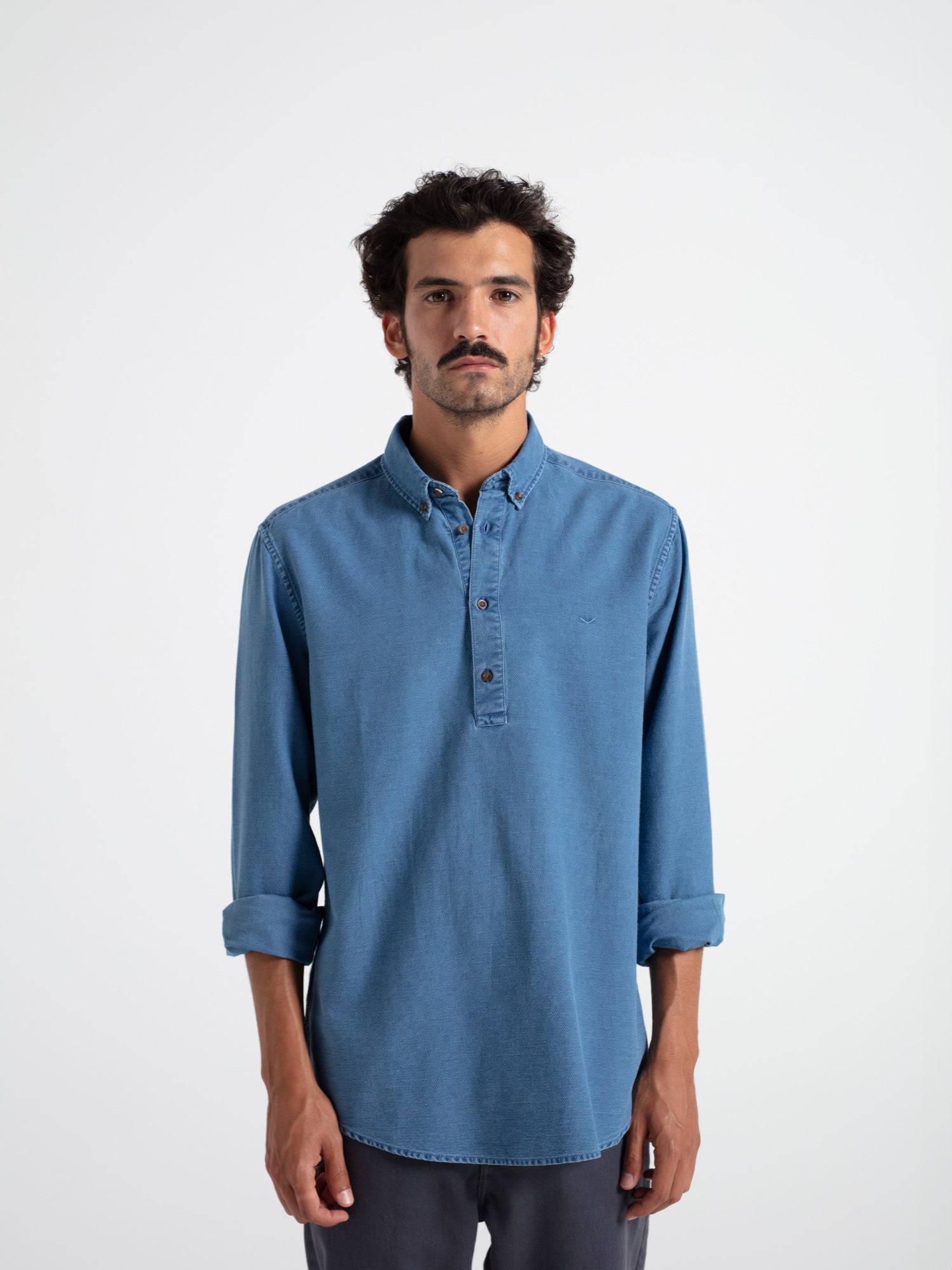 Camisa polera tejana estructura