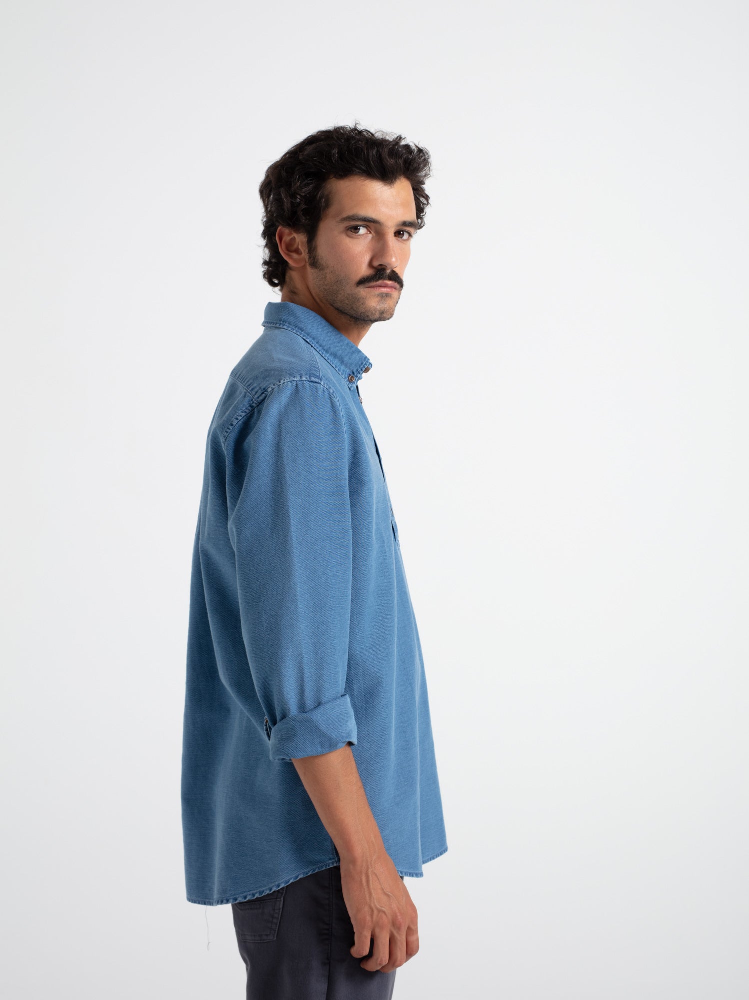 Camisa polera tejana estructura