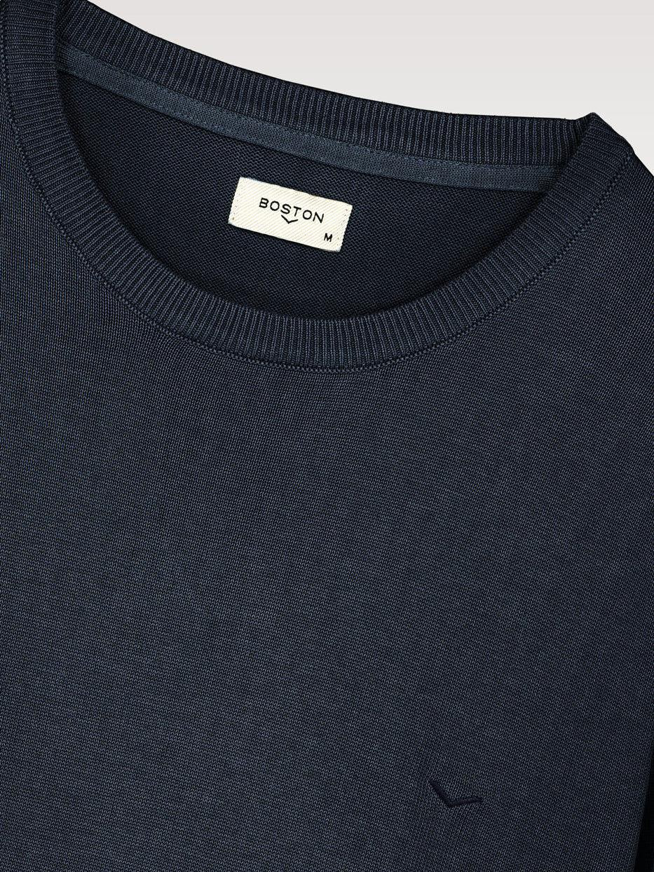 Jersey algodón cuello caja