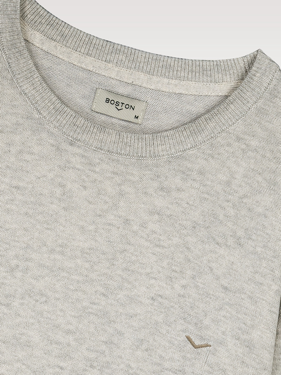 Jersey algodón cuello caja