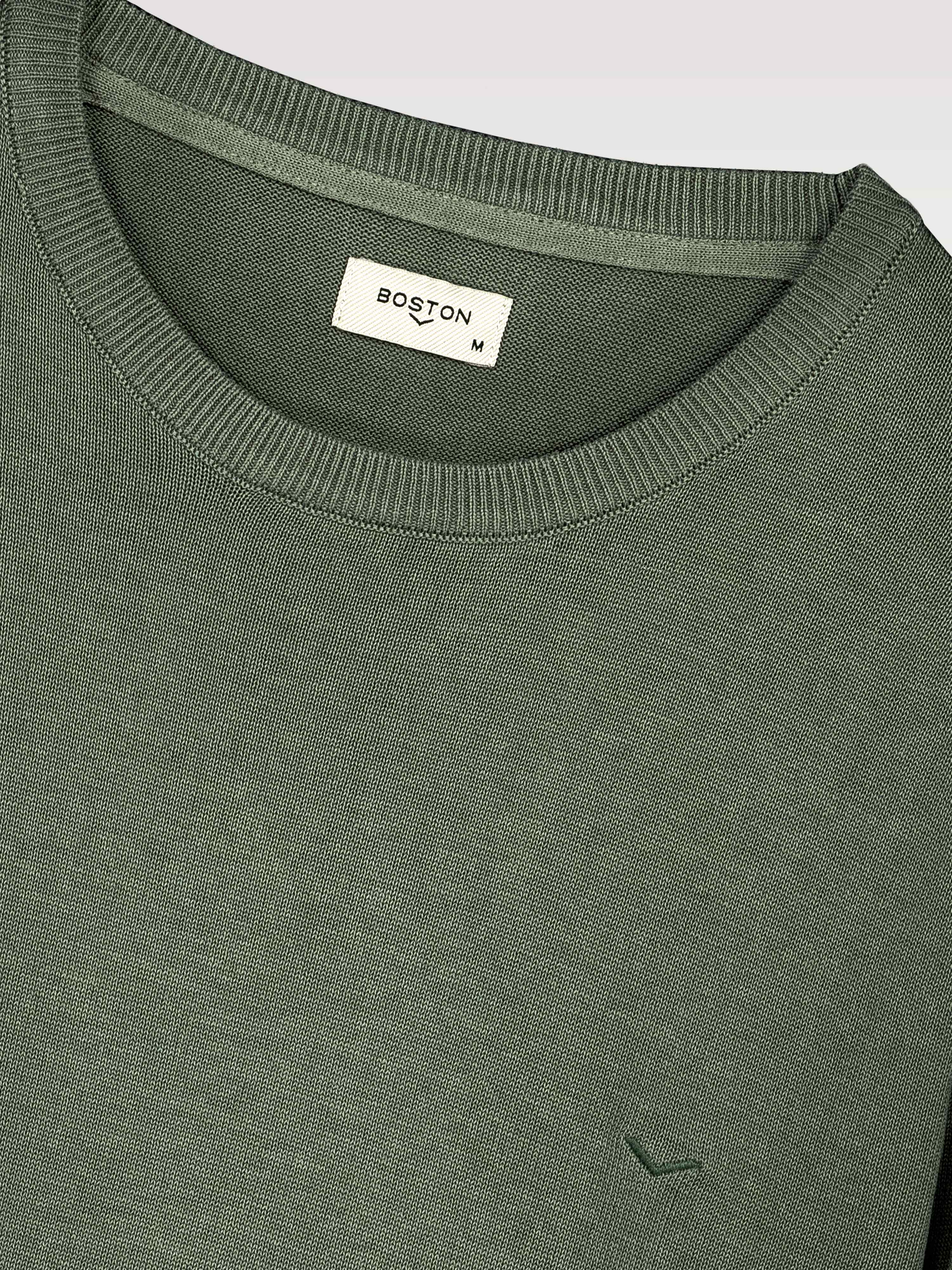 Jersey algodón cuello caja