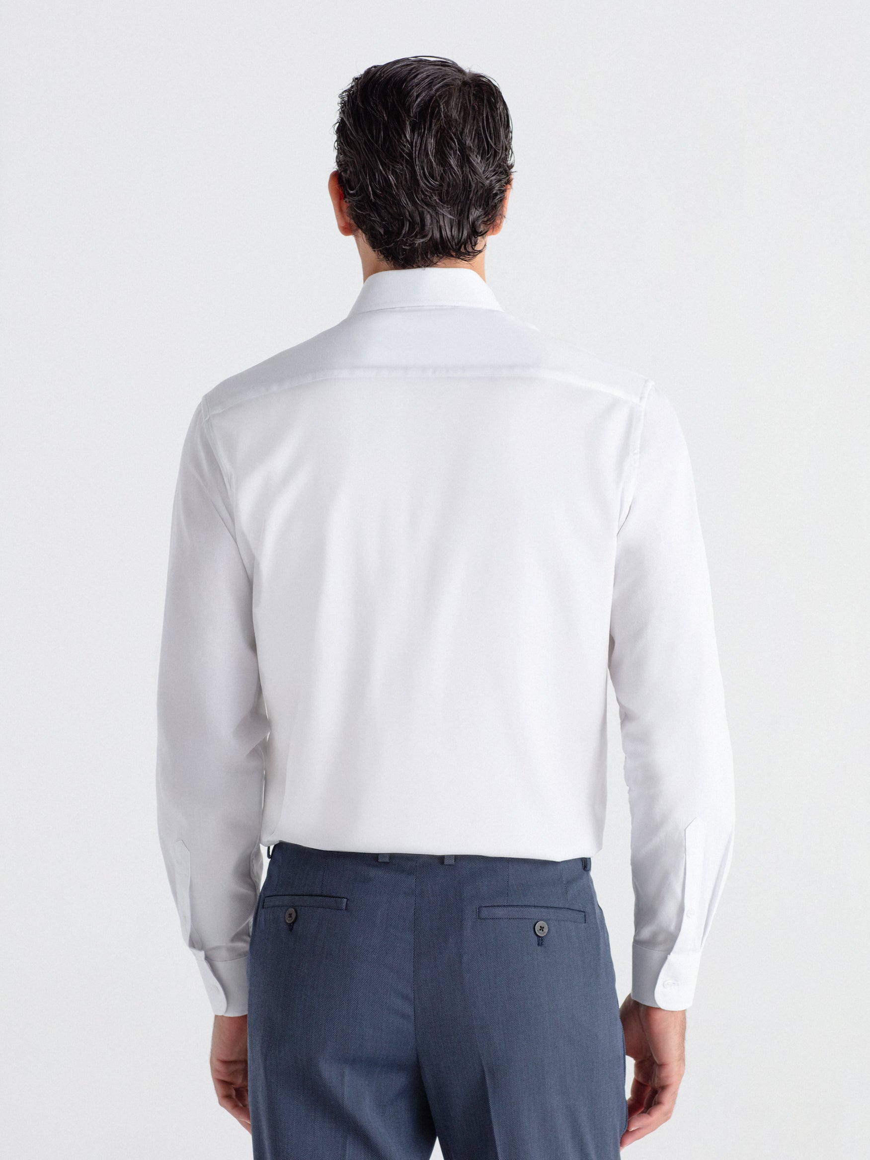 Camisa vestir regular fit 100% algodón