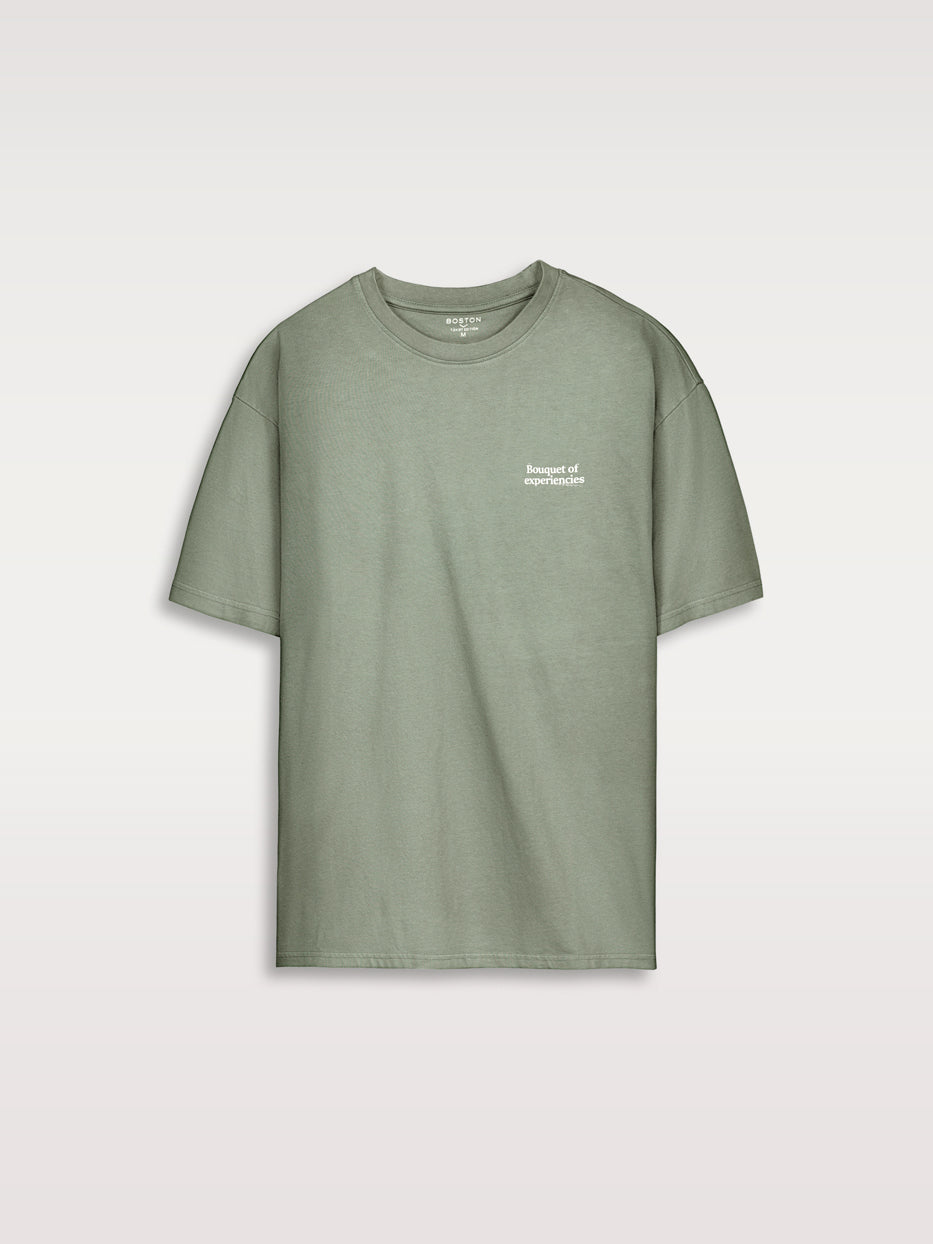 Camiseta oversize bouquet