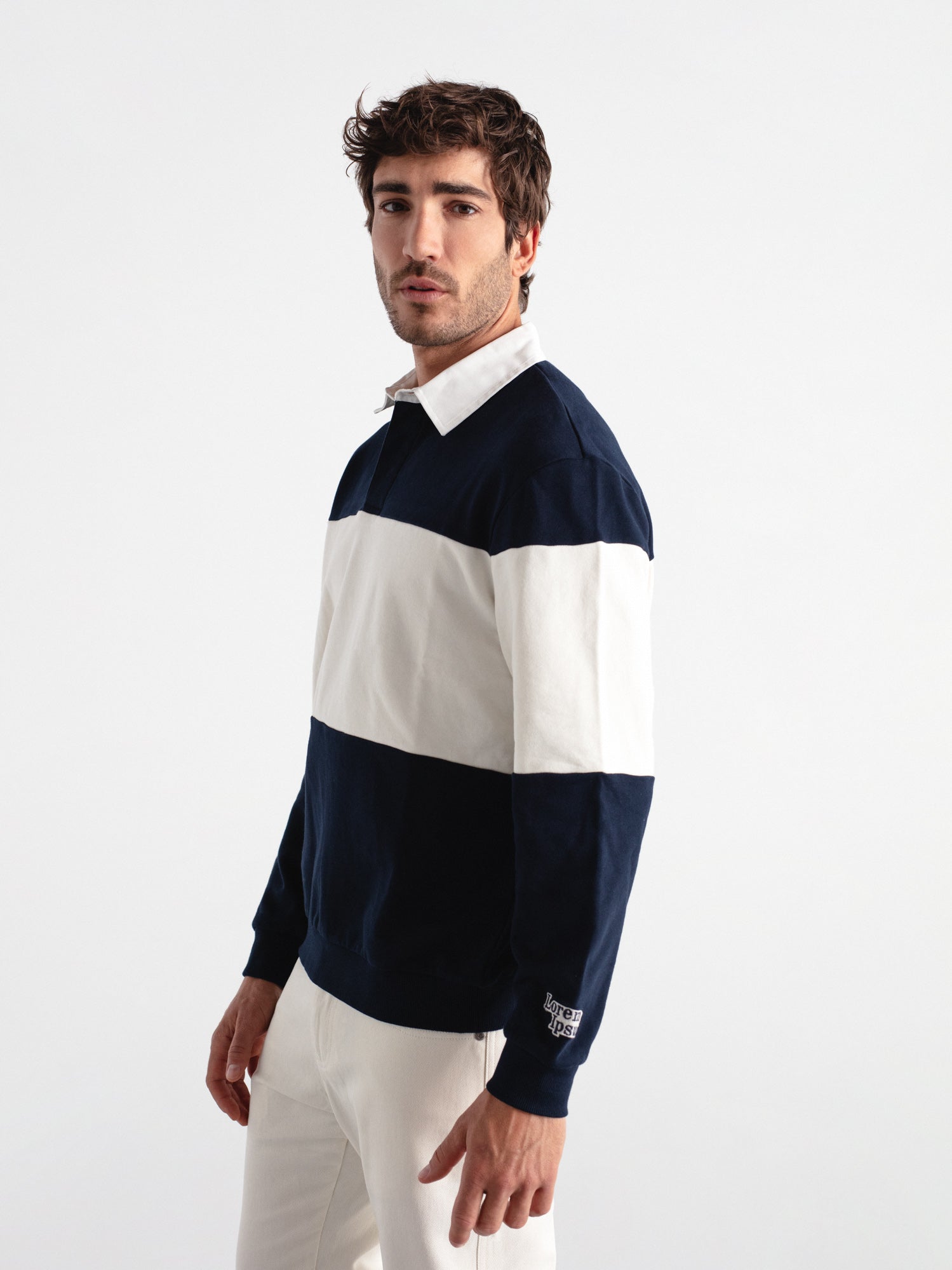 Sudadera regular fit rayas