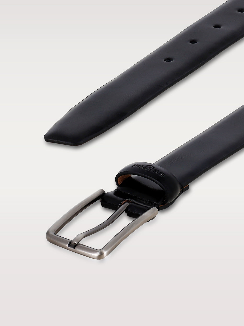 Cinturón vestir piel liso