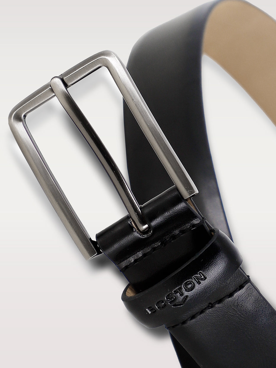 Cinturón vestir piel liso