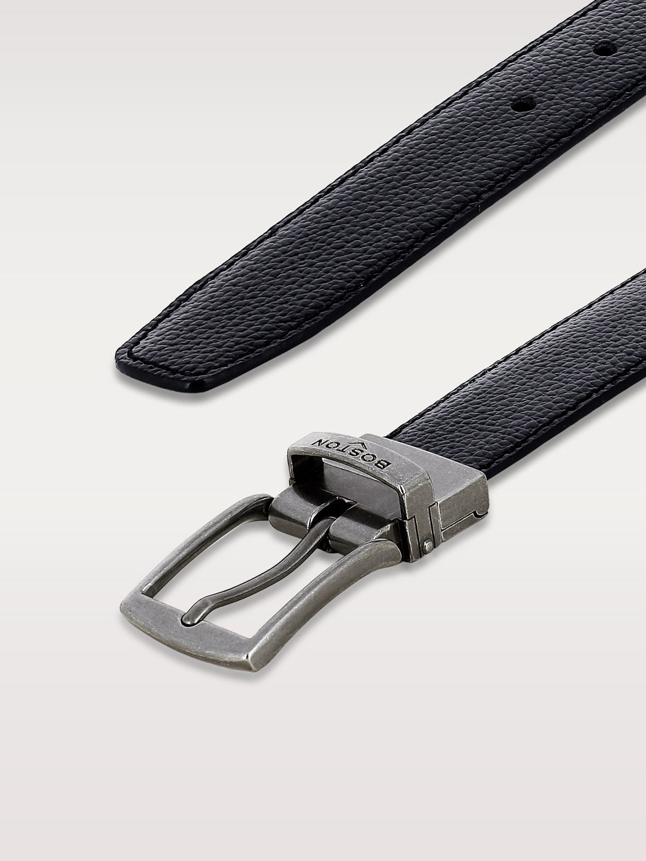 Cinturón vestir piel reversible