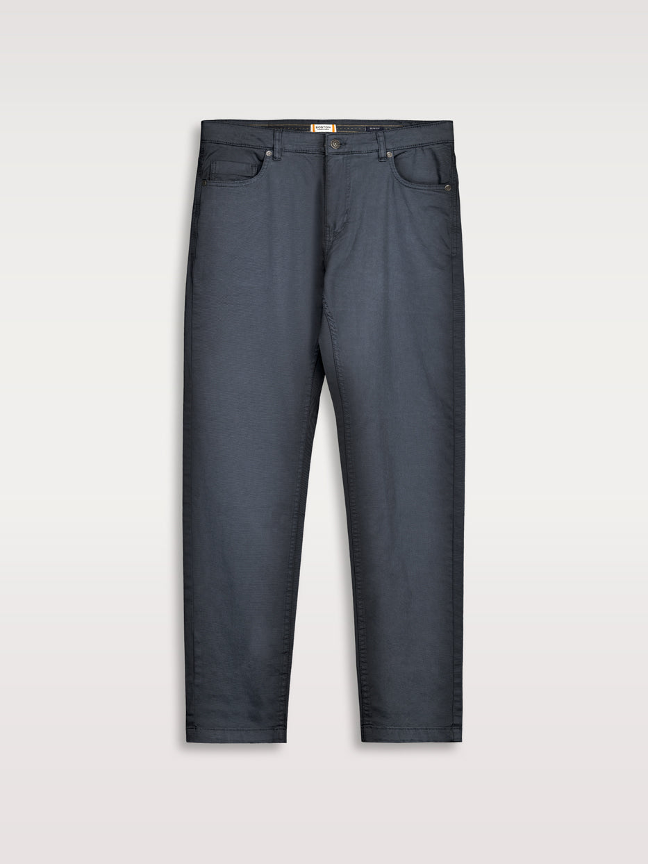 Pantalón slim fit sarga 5b