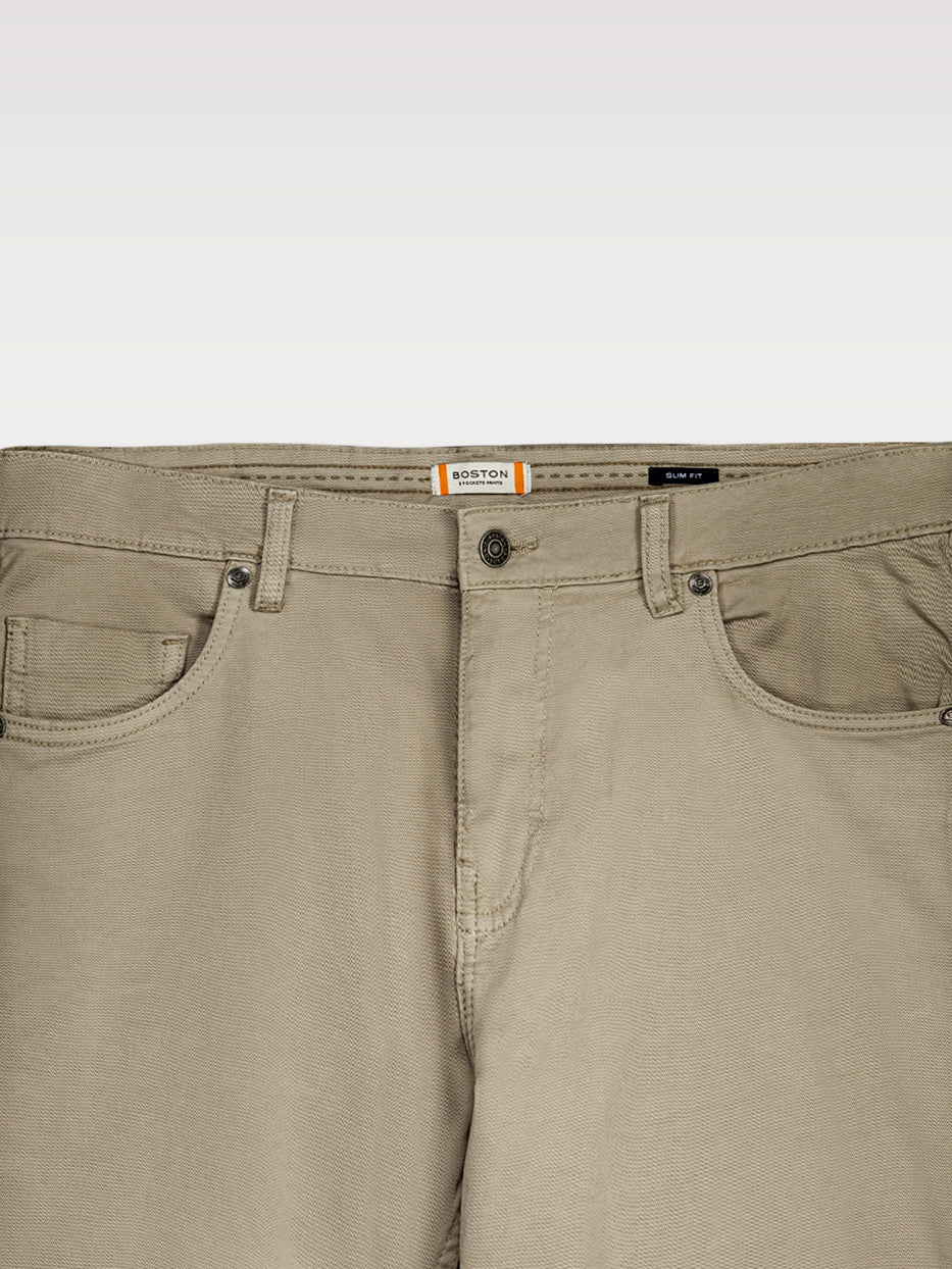 Pantalón slim fit sarga 5b