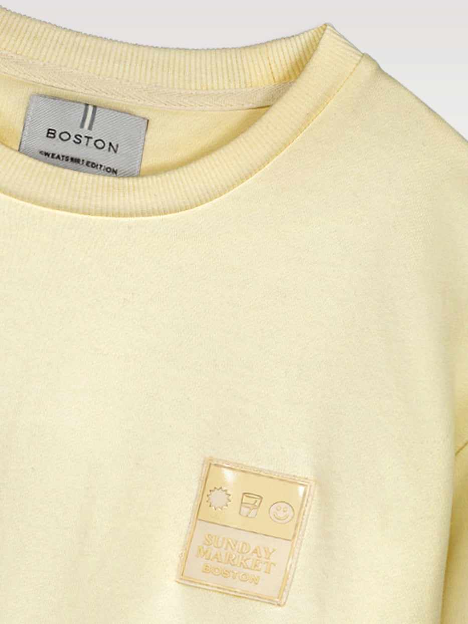 Sudadera confort etiqueta