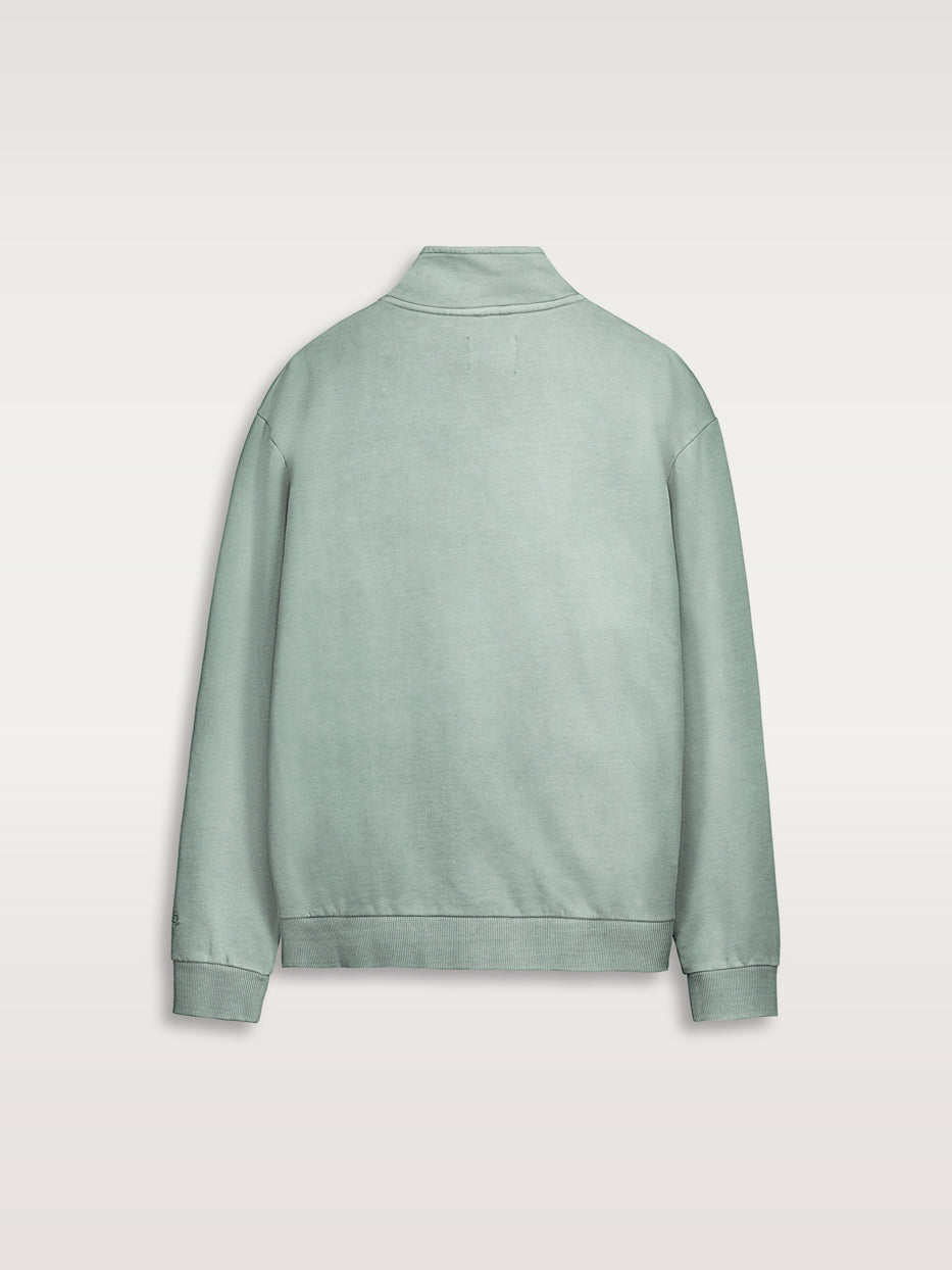 Sudadera confort cuello chimenea