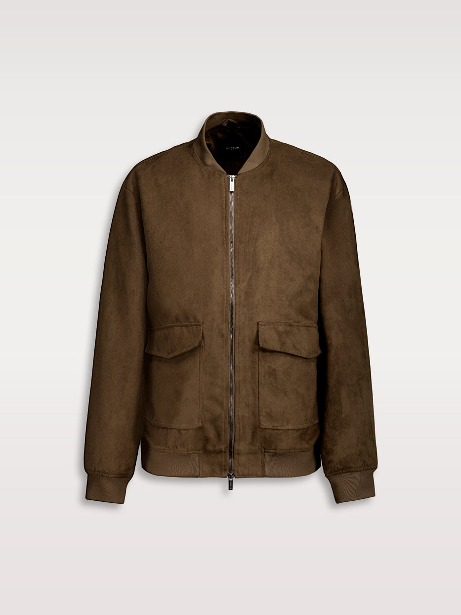 Cazadora de antelina