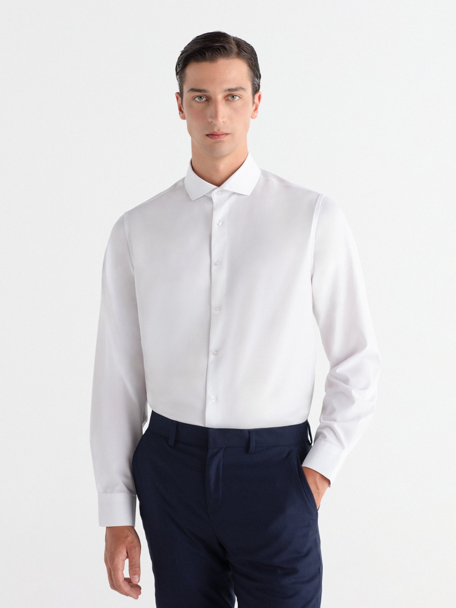 Camisa de vestir slim fit water repellent