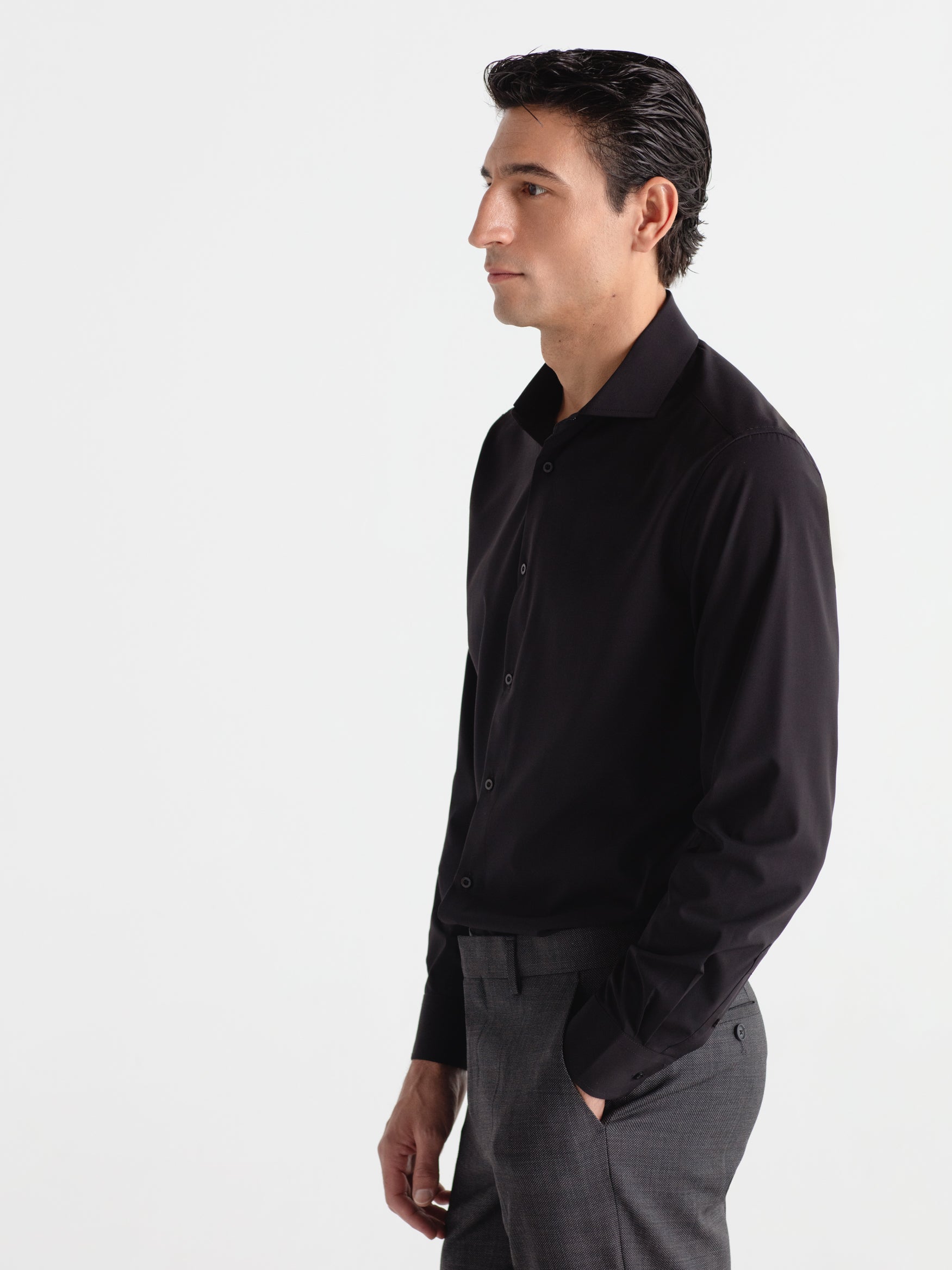 Camisa de vestir slim fit water repellent
