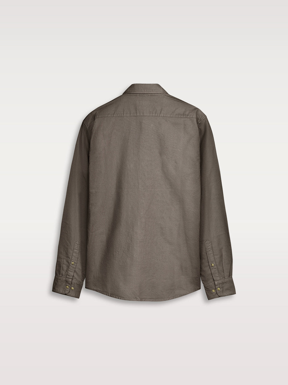 Camisa slim fit oxford algodón