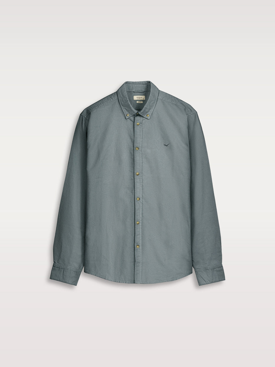 Camisa slim fit oxford algodón