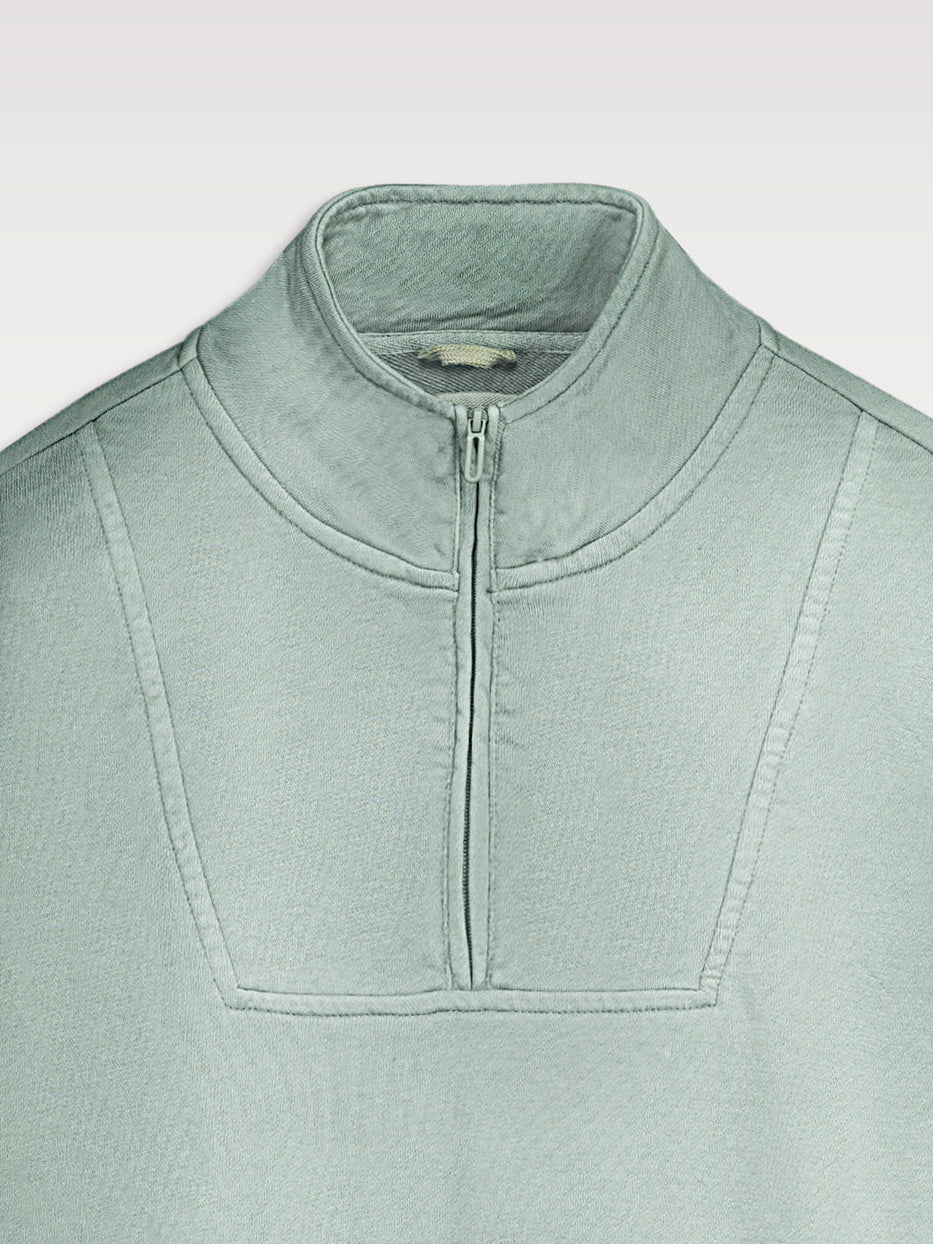 Sudadera confort cuello chimenea