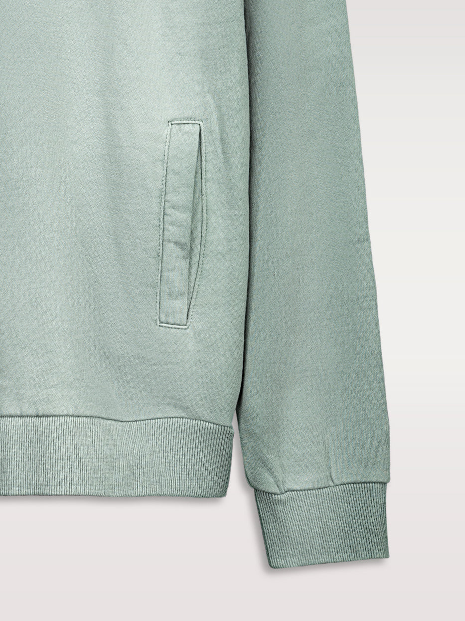 Sudadera confort cuello chimenea