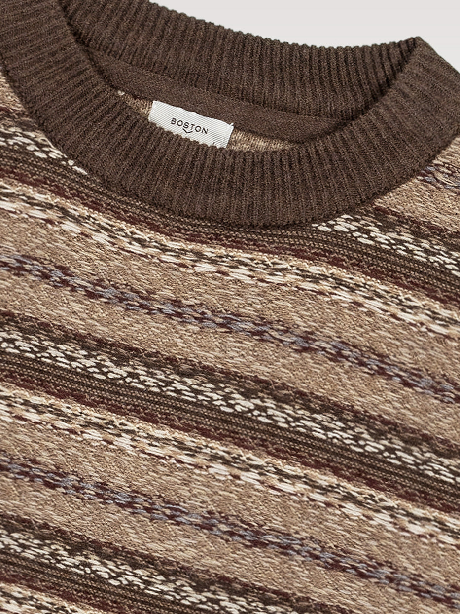 Wool jacquard jersey