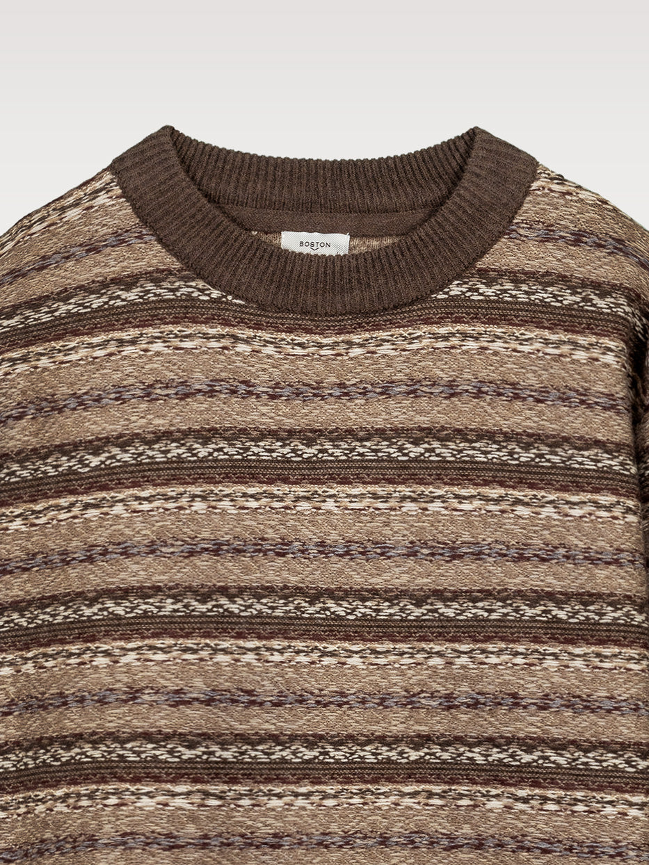 Wool jacquard jersey