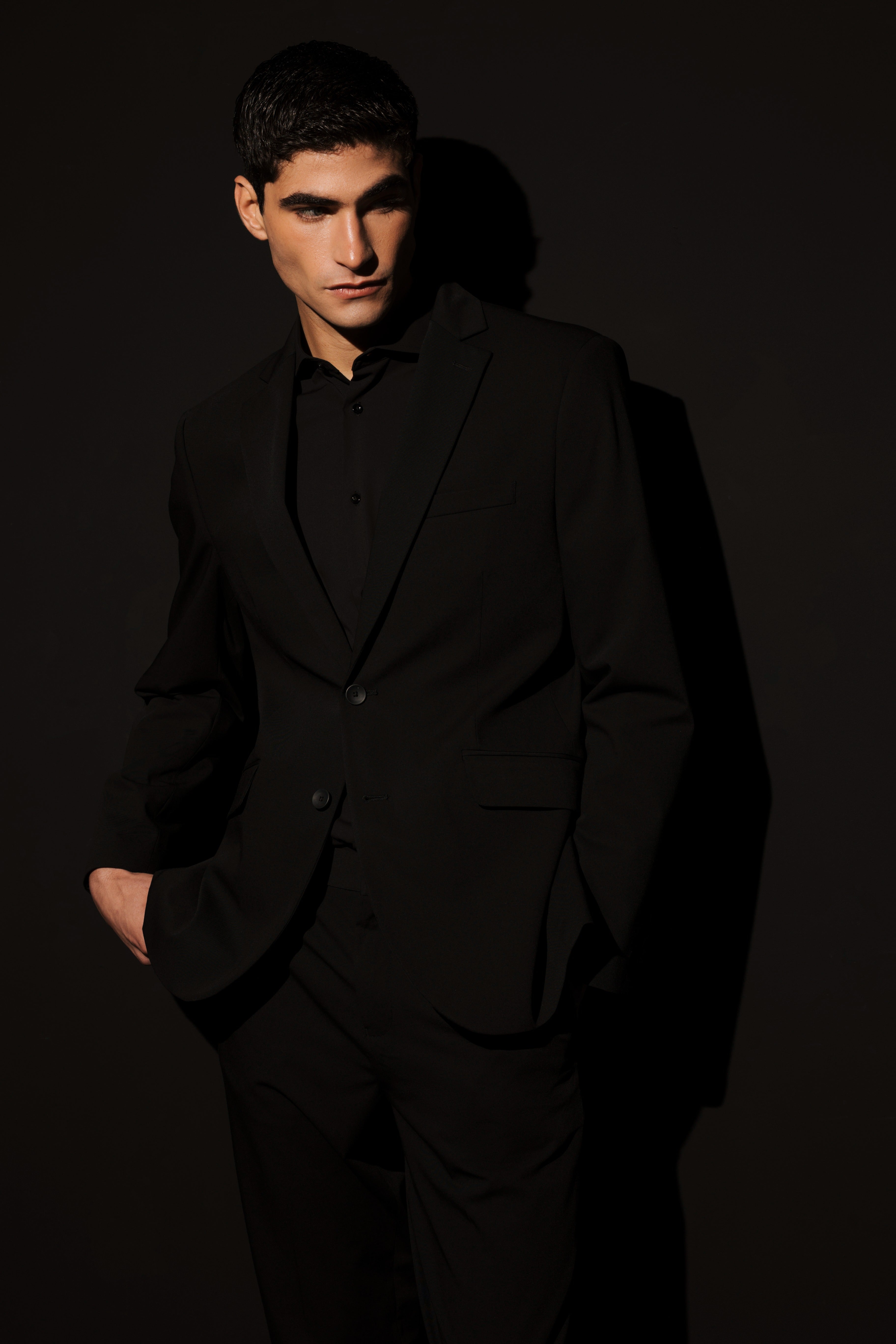 Americana traje slim fit liso