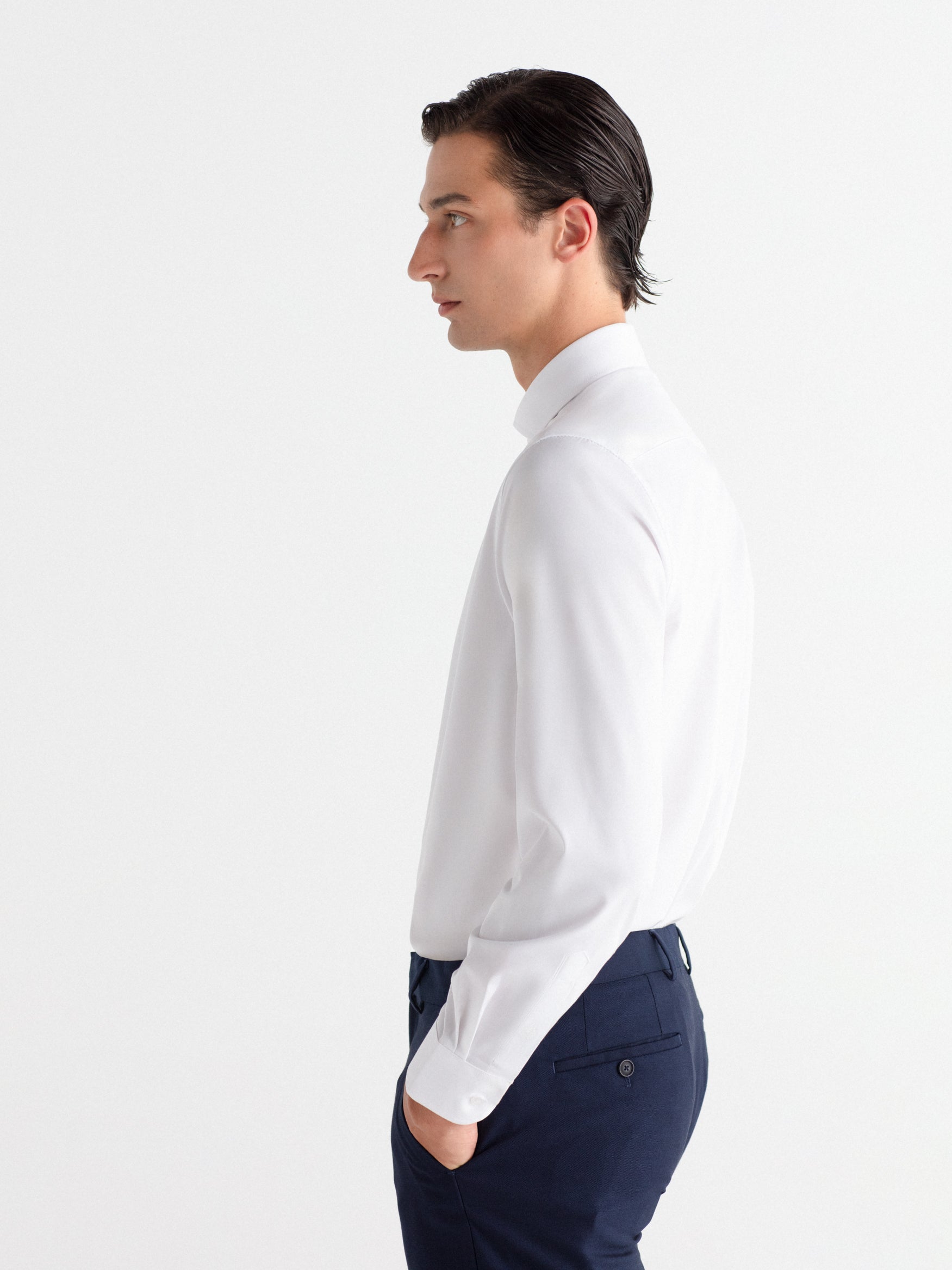 Camisa de vestir slim fit water repellent