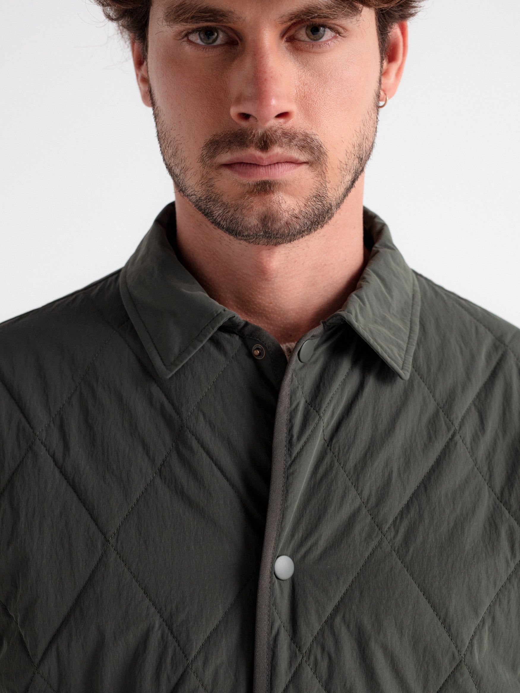 Diamond quilted jacket