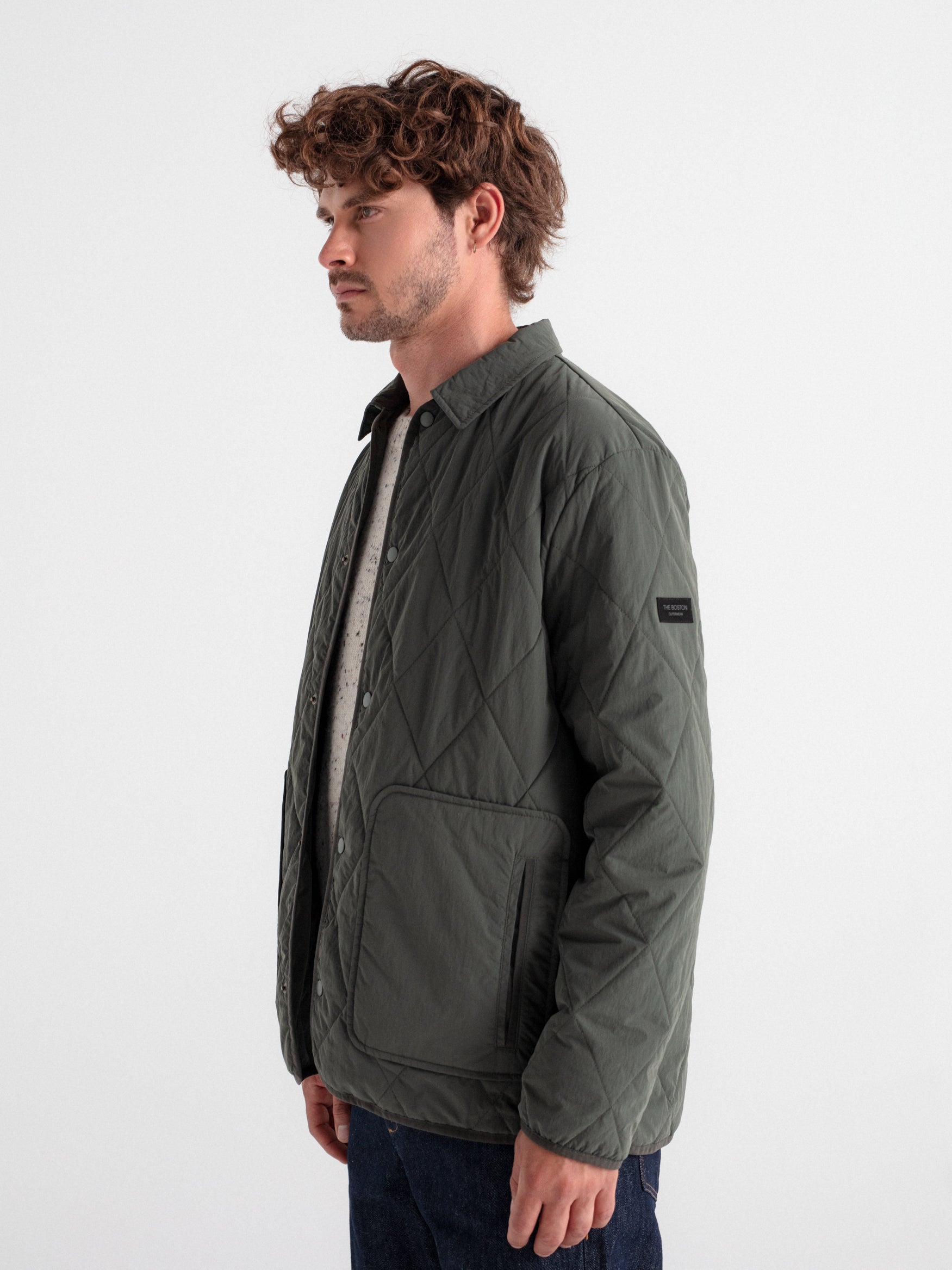 Diamond quilted jacket