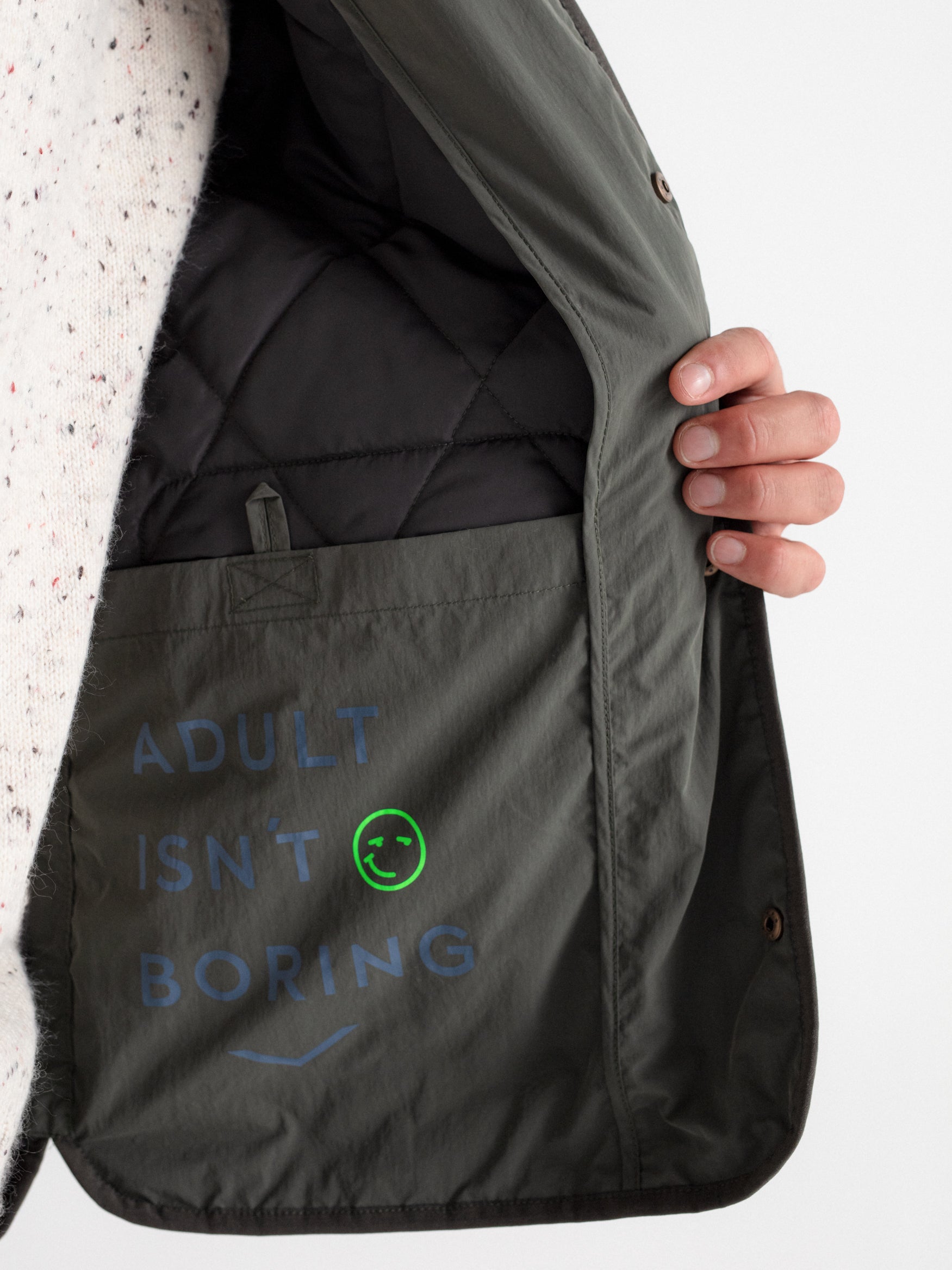 Diamond quilted jacket