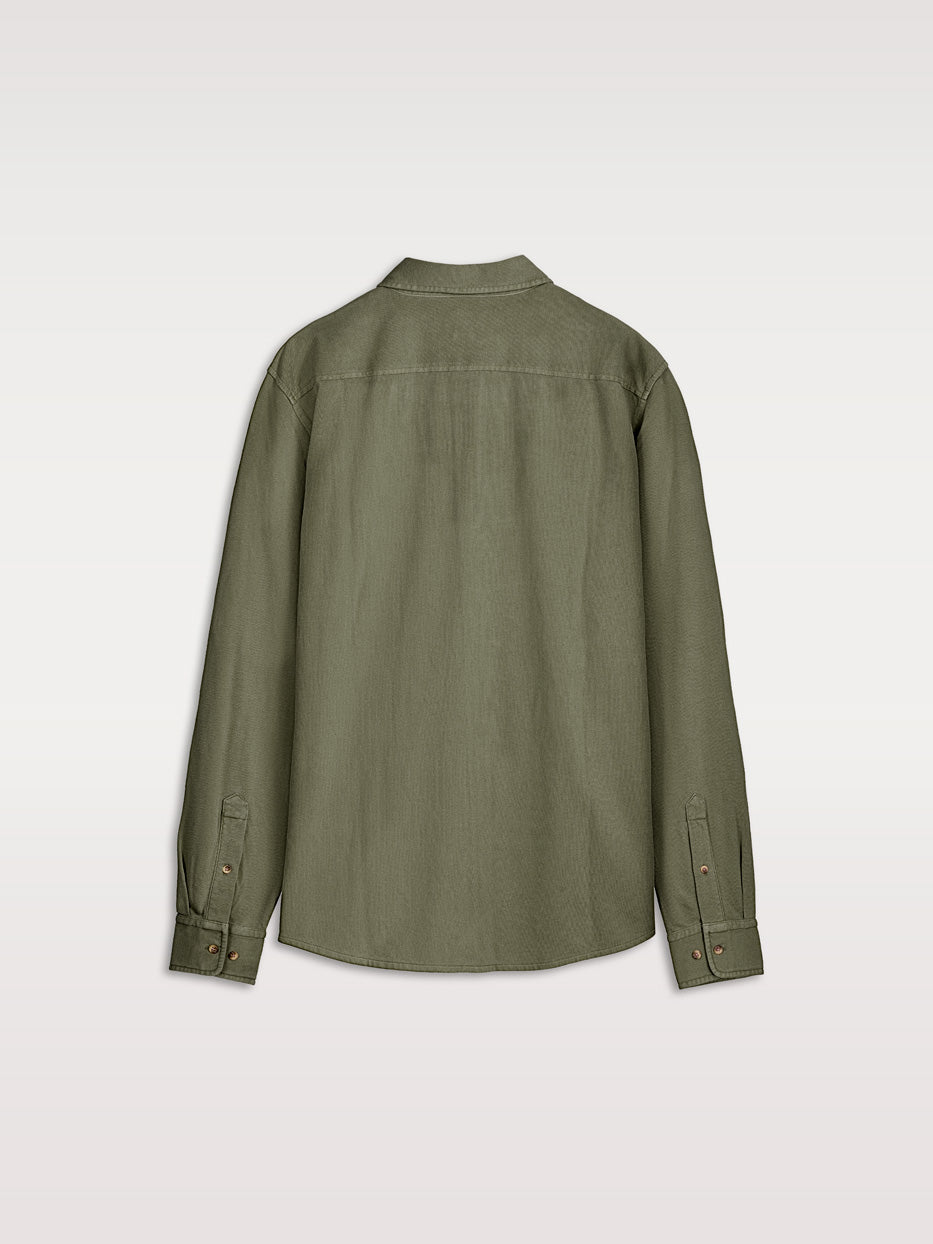 Regular pique knit shirt
